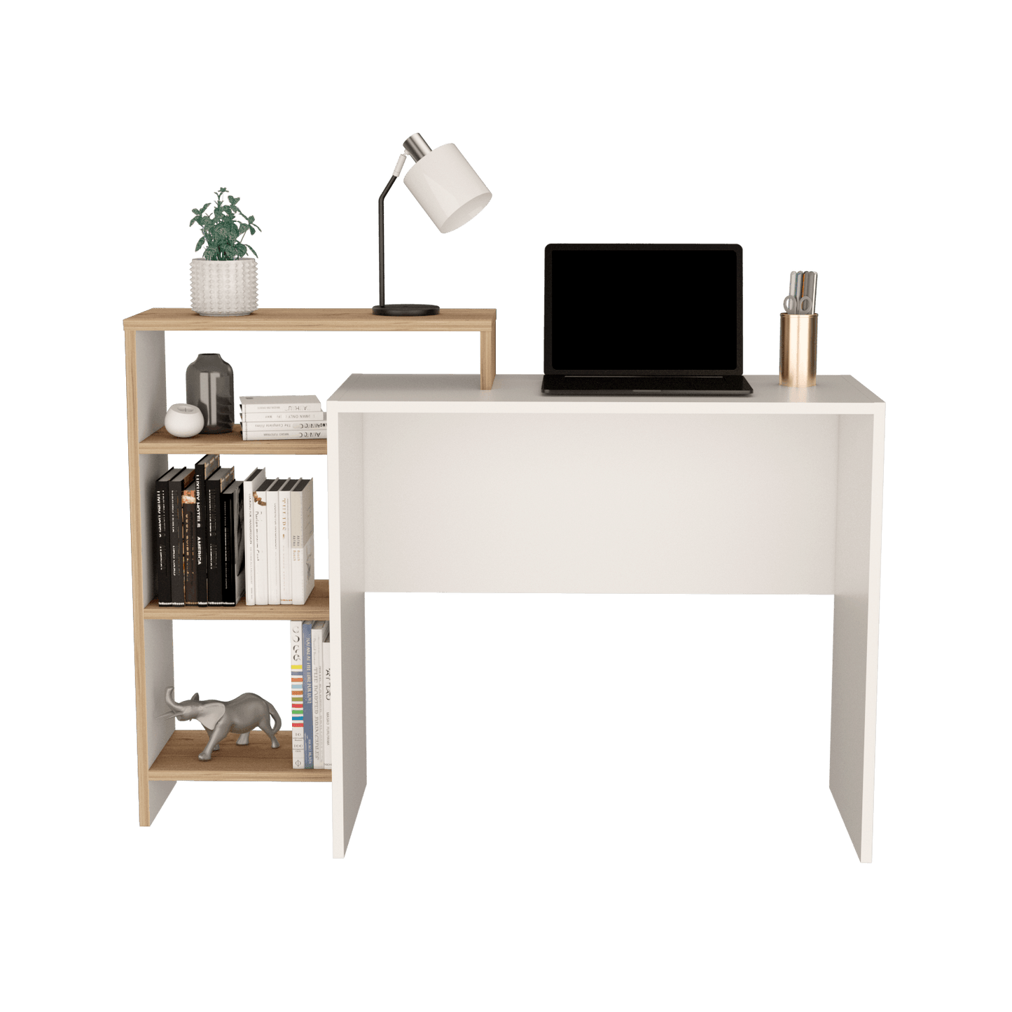 Escritorio Stella Plus 89X125X42 Rta Blanco  Duna