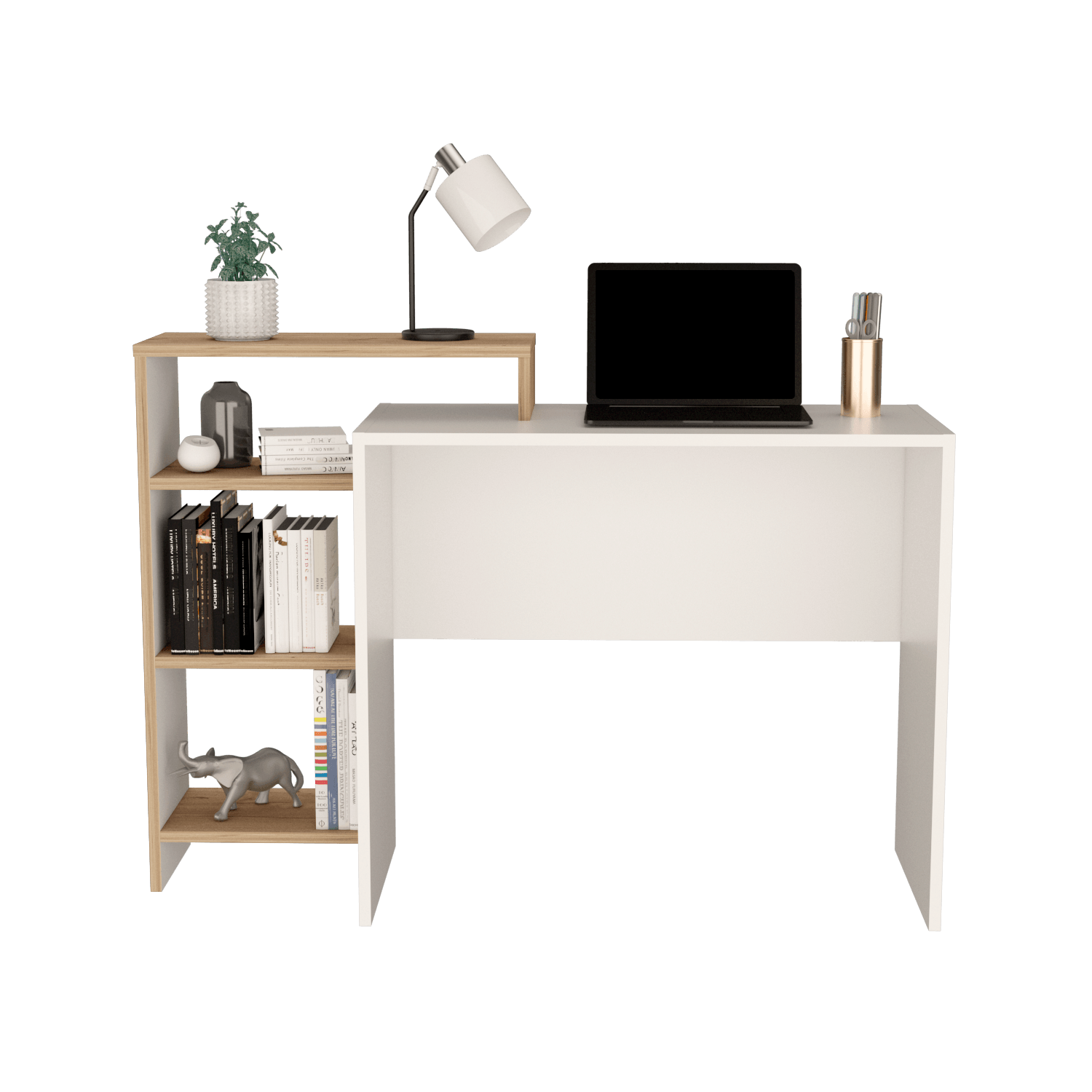 Escritorio Stella Plus 89X125X42 Rta Blanco  Duna