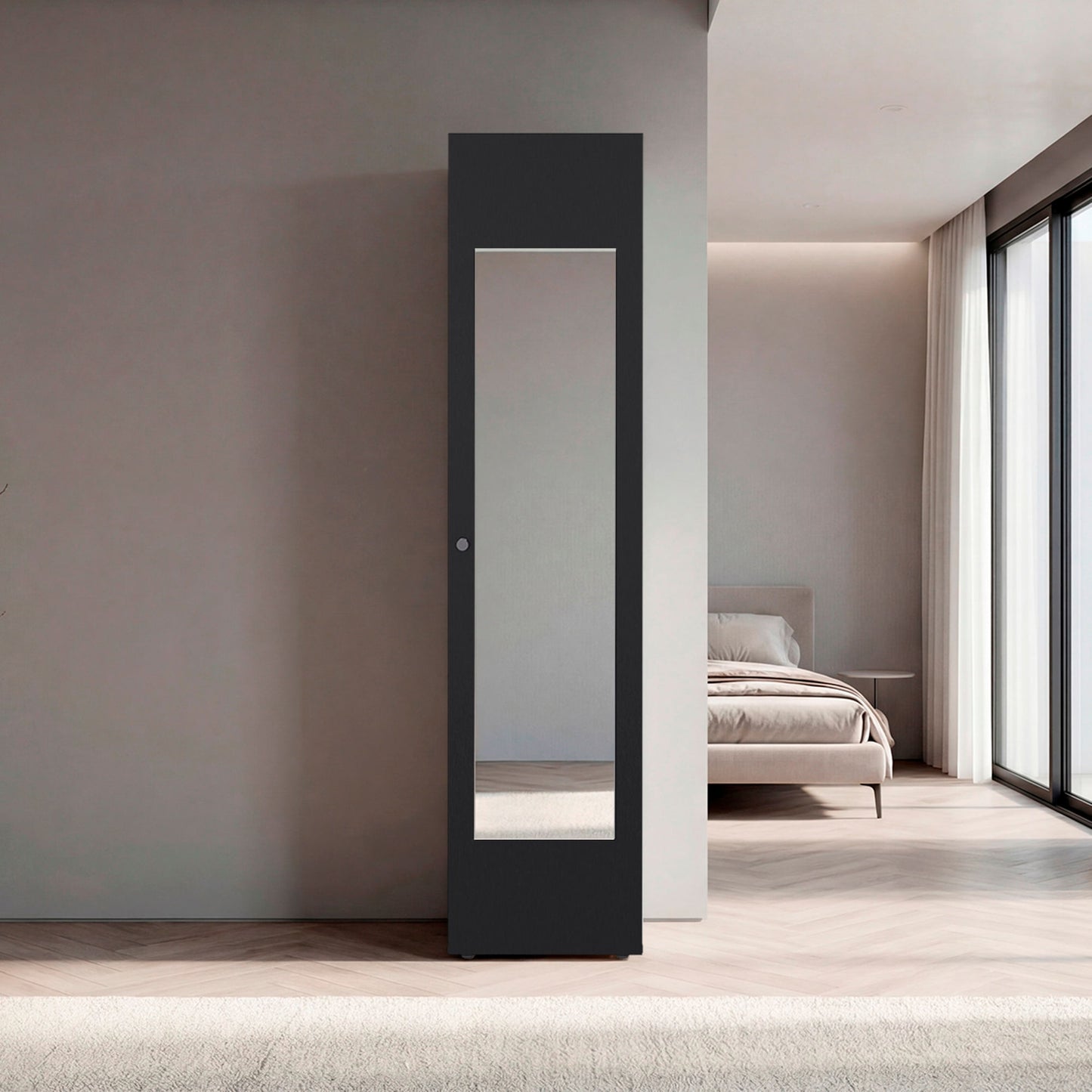 Closet Con Espejo Home Dreams 170X40X40 Rta Wengue Zf