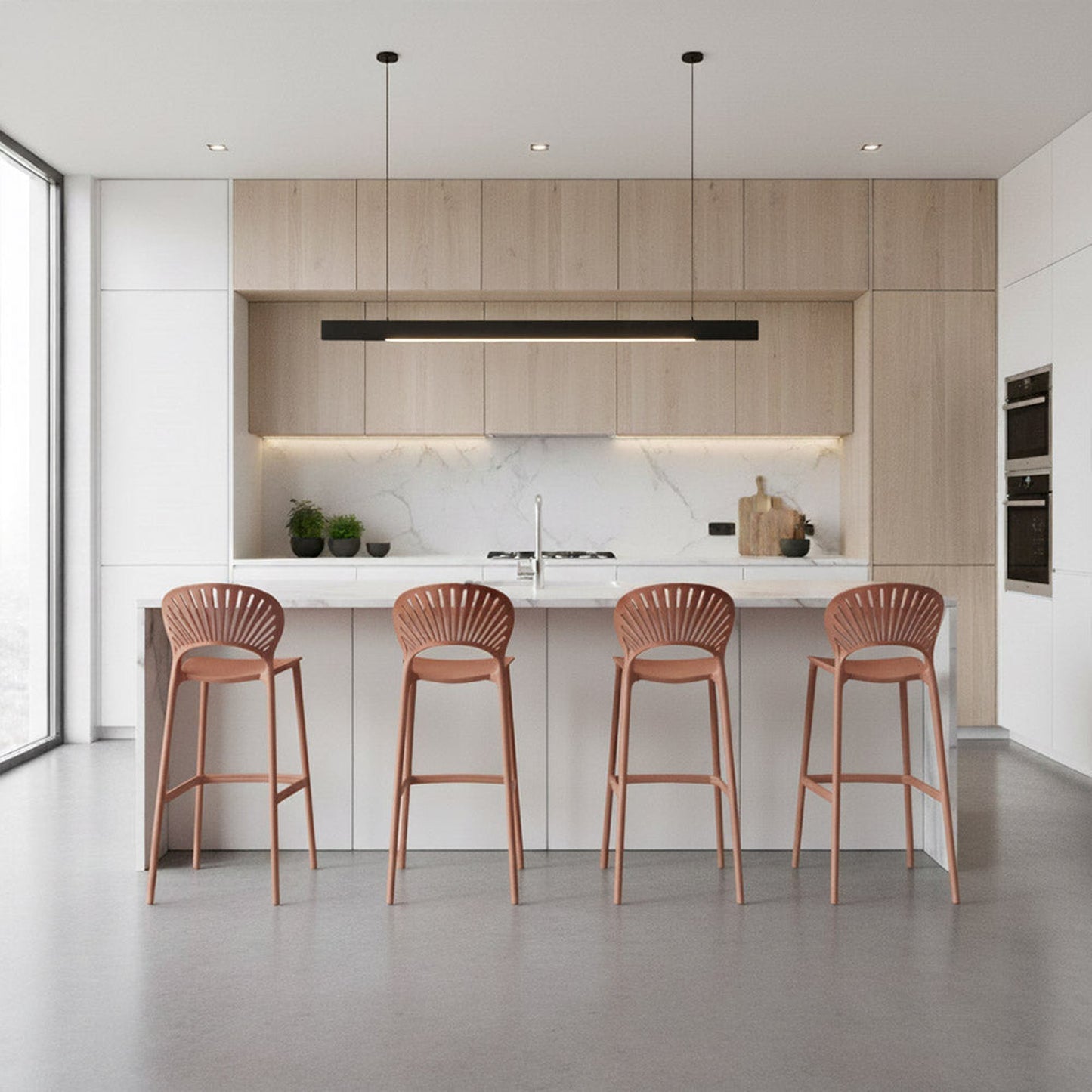Silla Bar Paraiso105X49X48 Terracota