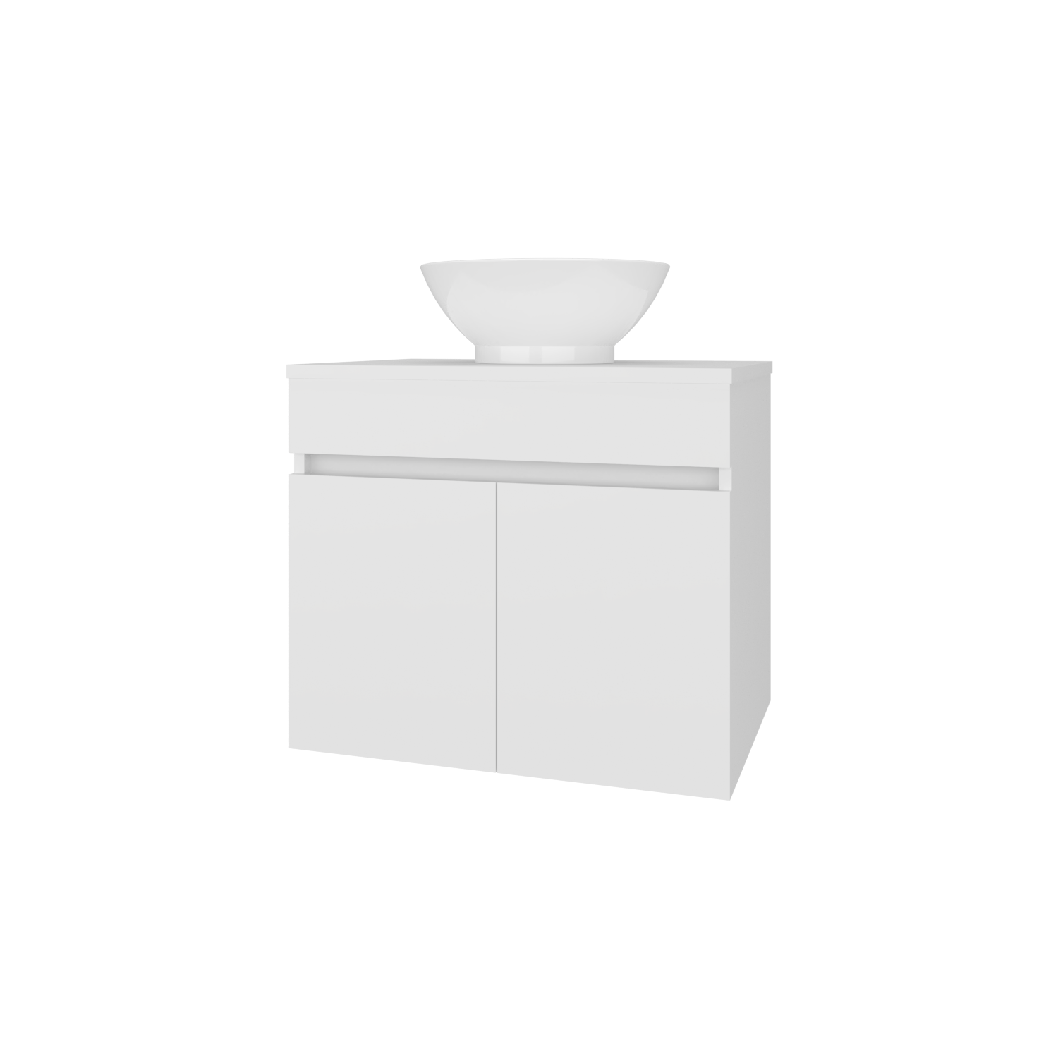 Mueble De Baño Aereo Manchester 51X59X44 Rta Blanco Mqz Zf