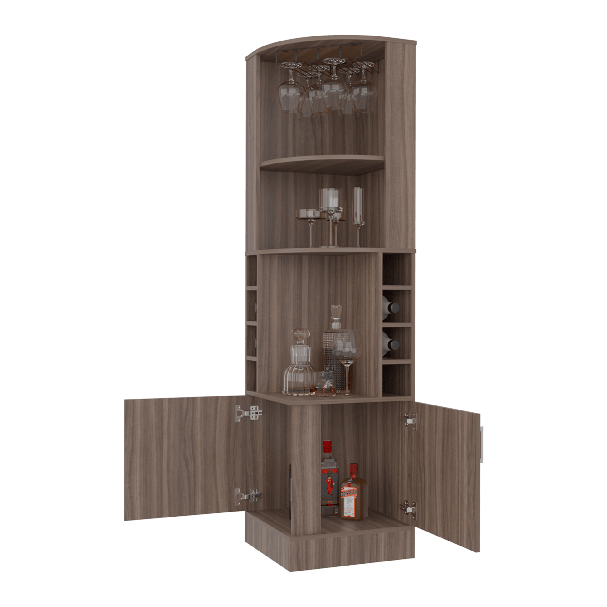 Bar Esquinero Syrah 180X46X46 Rta Avellana Zf