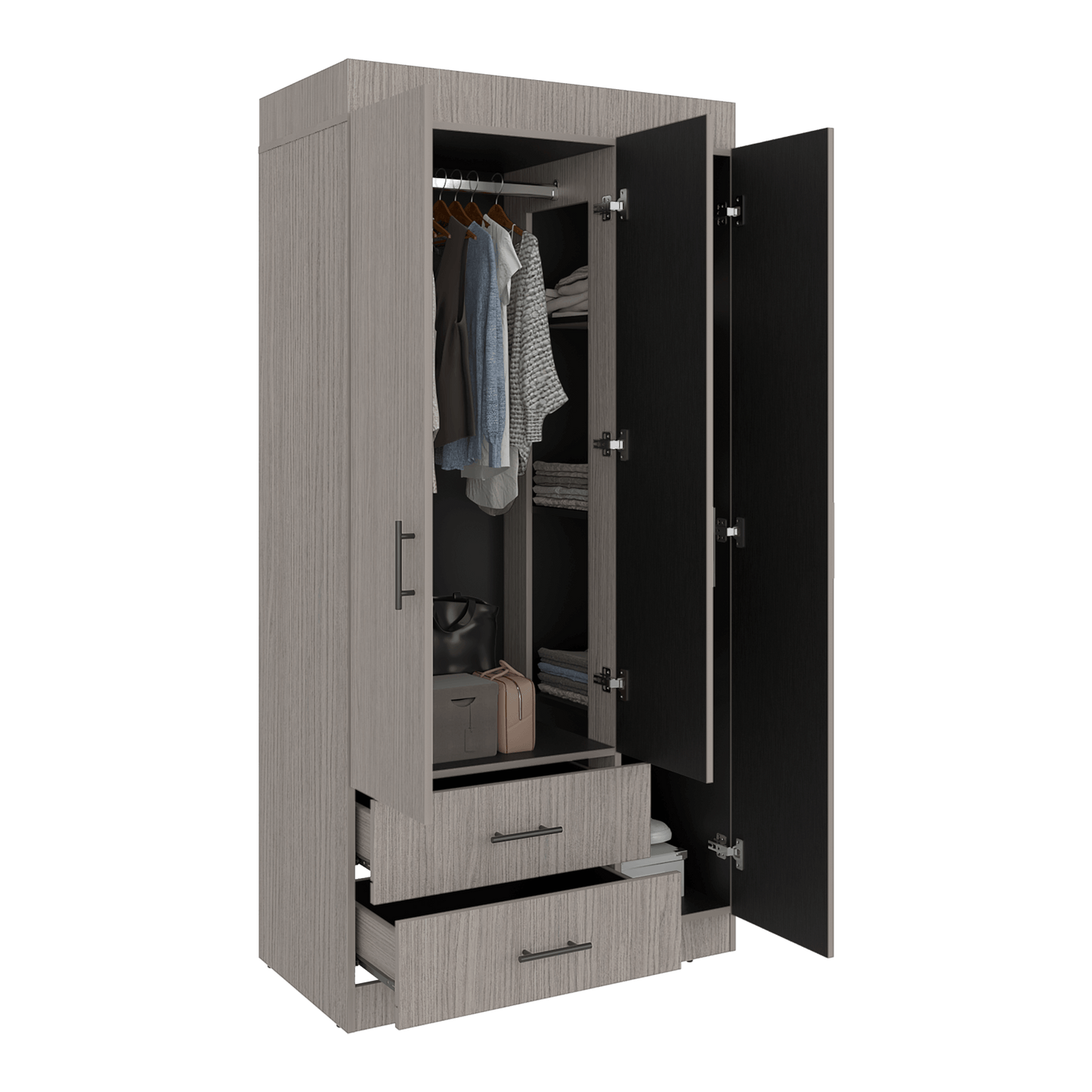 Closet Houston 180X90X46 Rta Positano Wengue