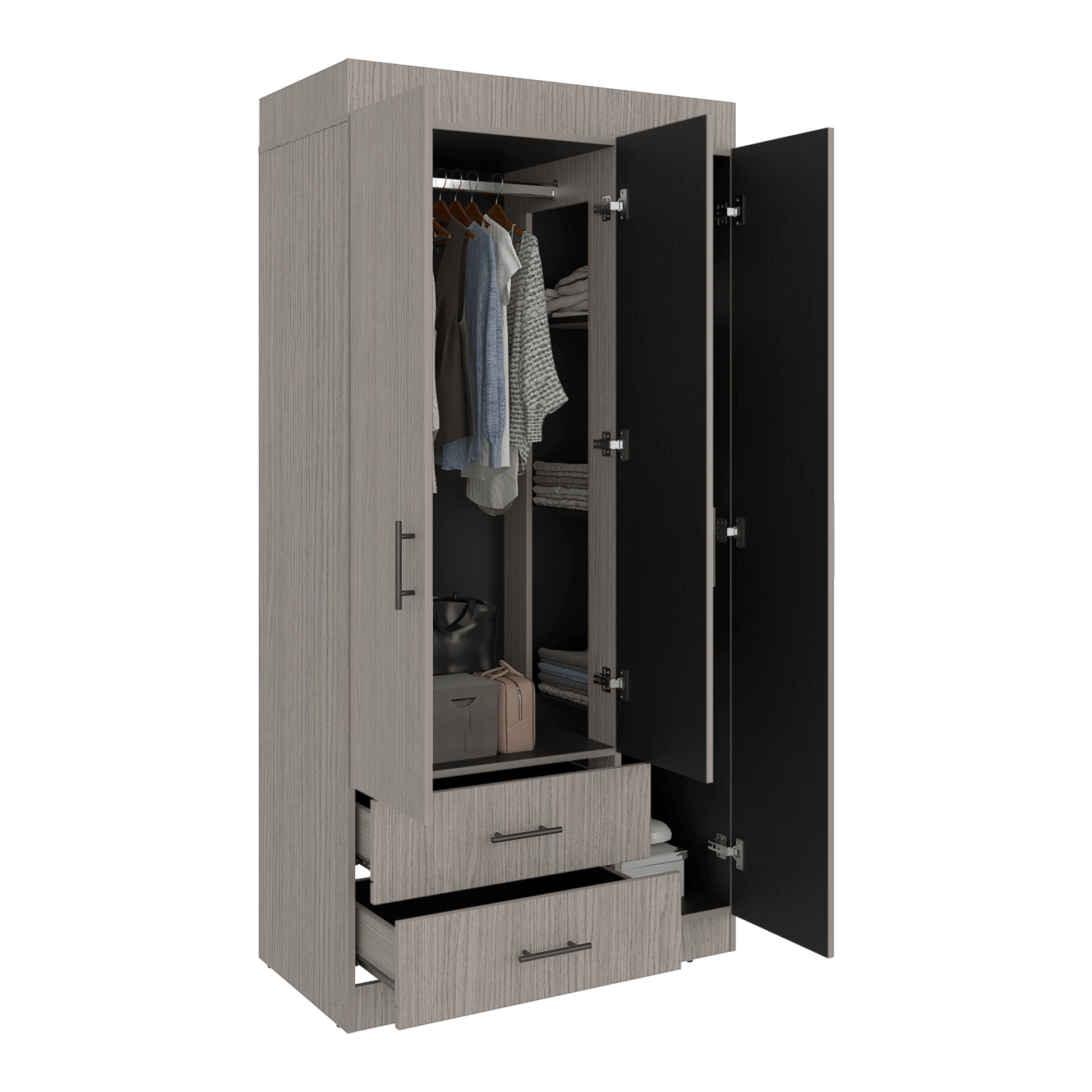Closet Houston 180X90X46 Rta Positano Wengue