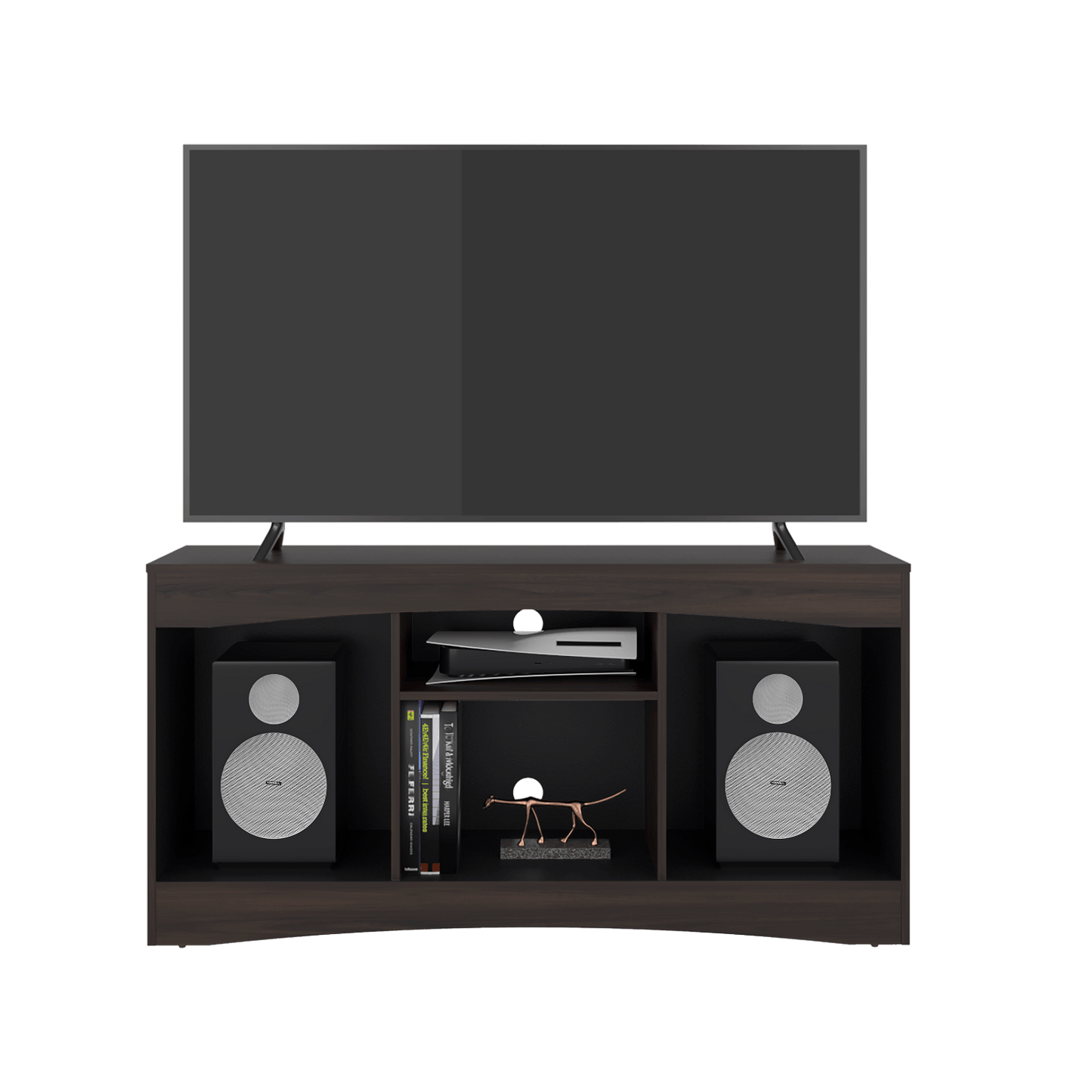 Mesa De Tv Fiorenzi 65"  70X139X37 Rta Nogal Wengue