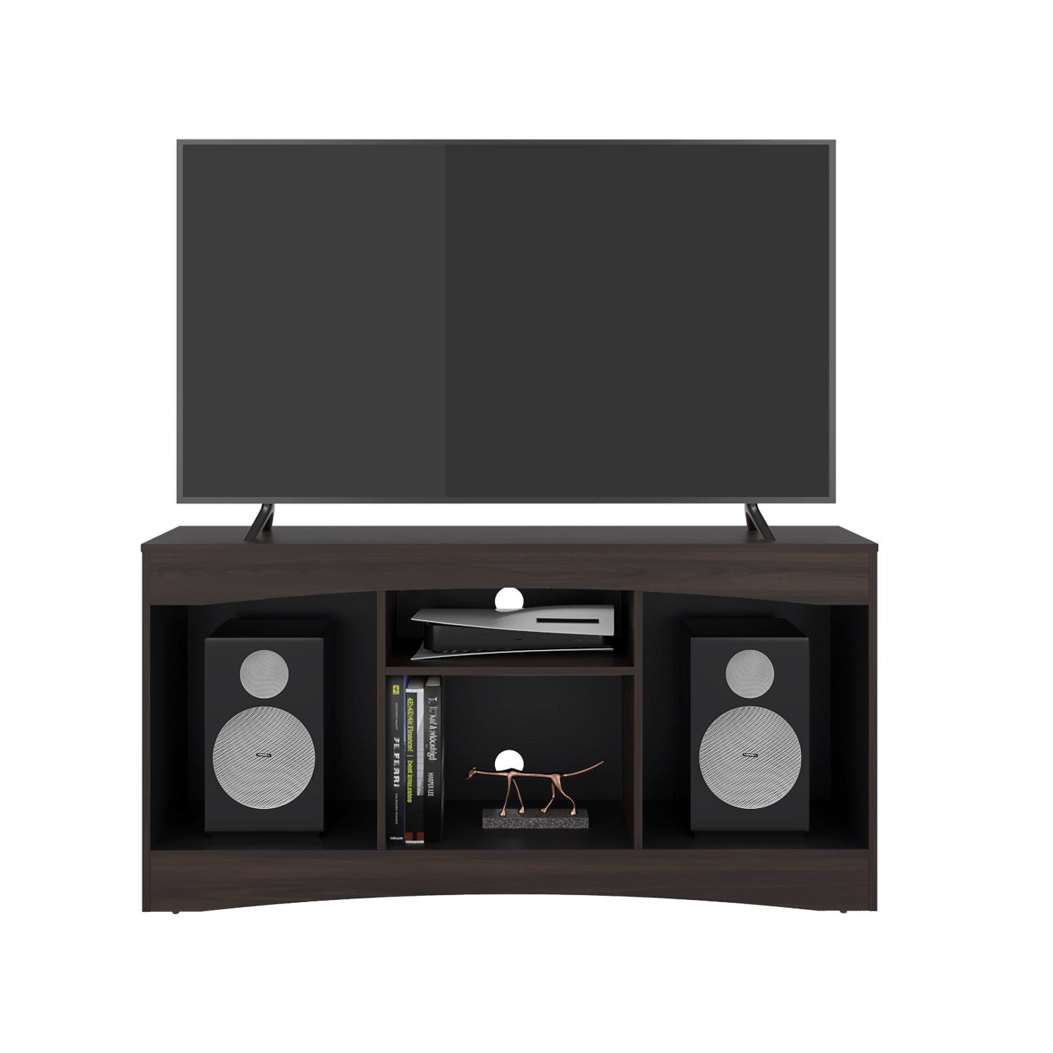 Mesa De Tv Fiorenzi 65"  70X139X37 Rta Nogal Wengue