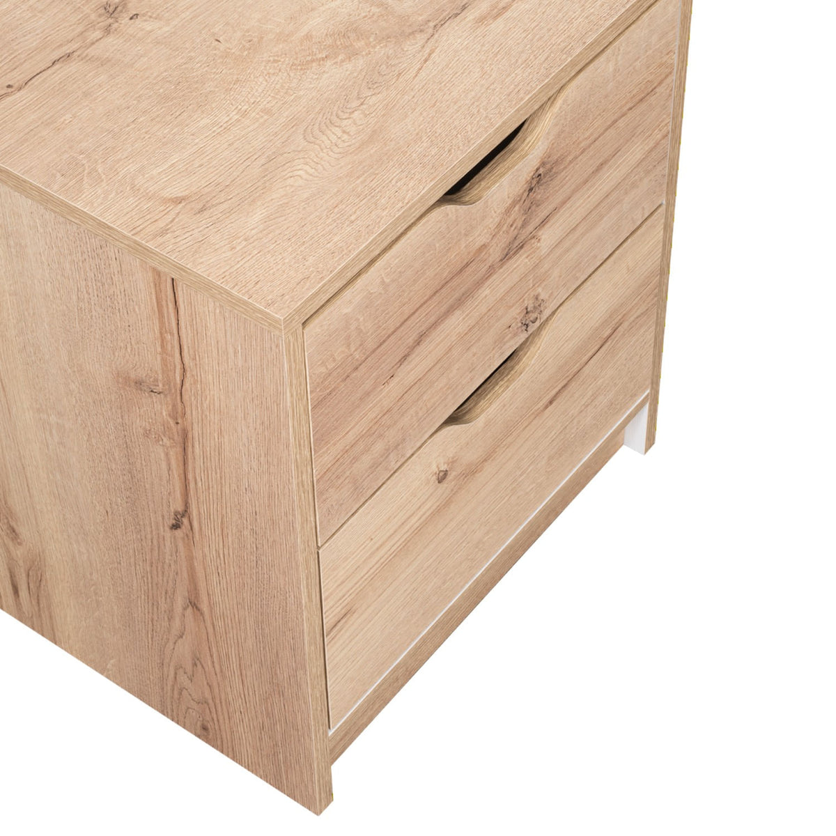 Mesa De Noche Basilea 48X41X36 Rta Duna Blanco