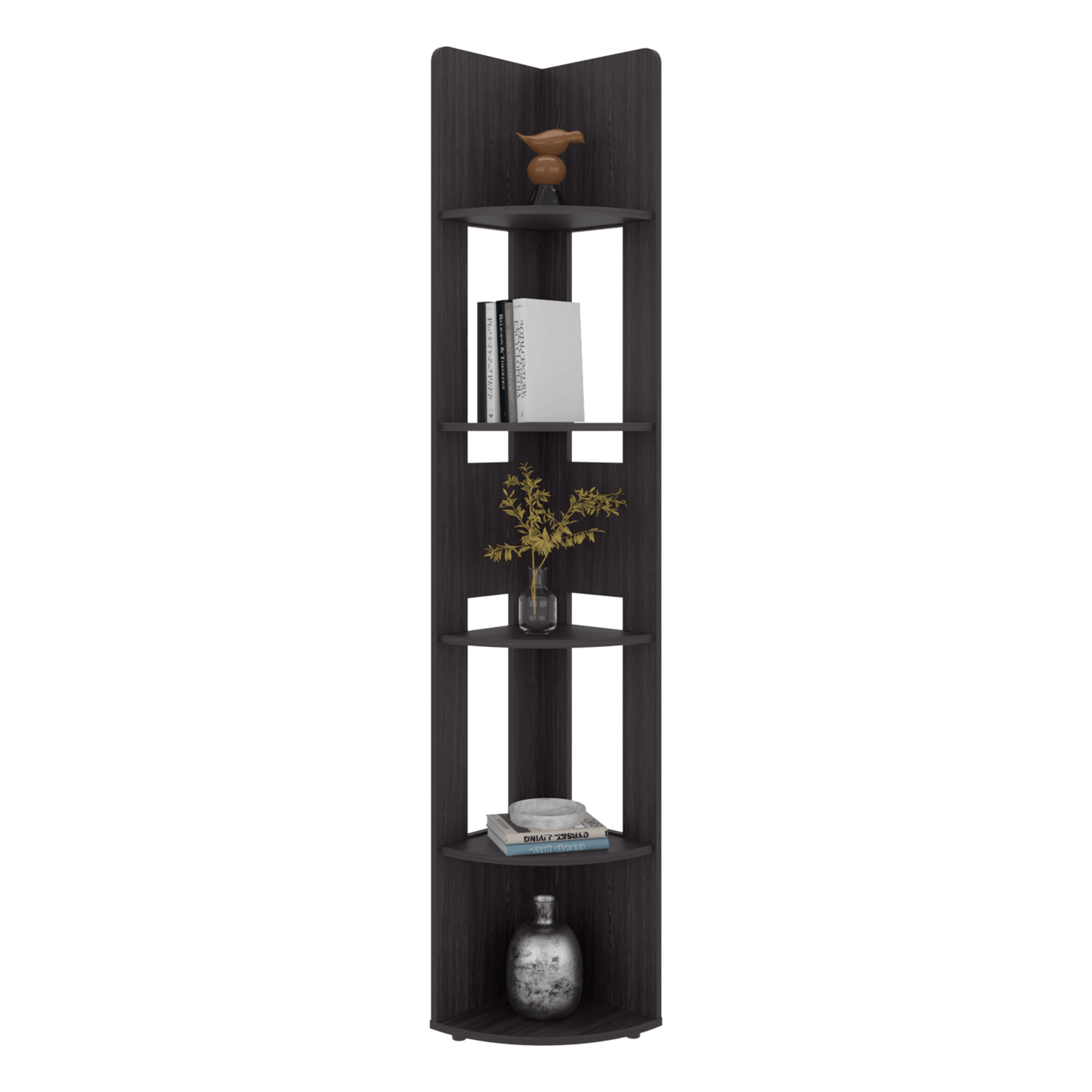 Estante Esquinero Home E-M7 180X30X30 Rta Wengue Zf