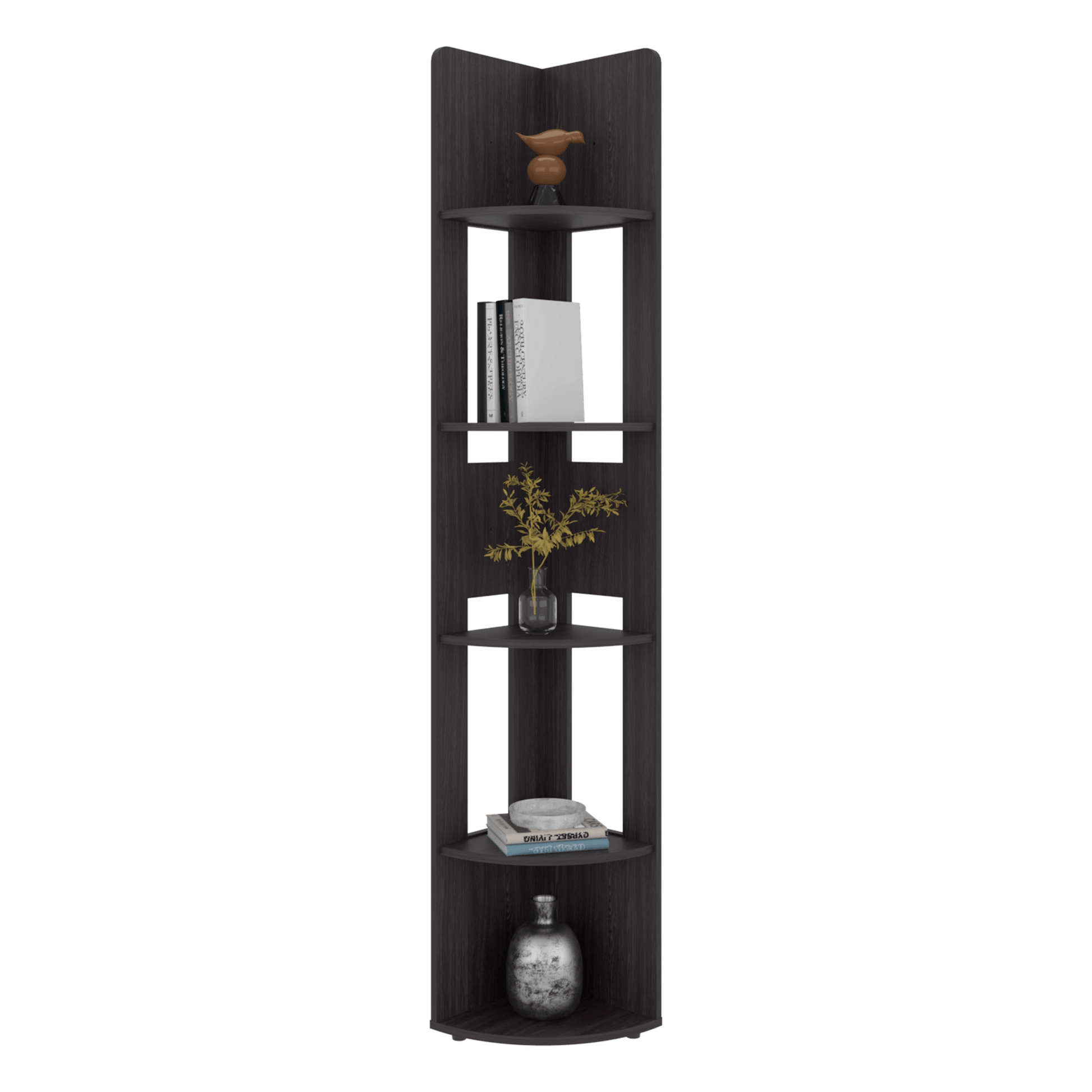 Estante Esquinero Home E-M7 180X30X30 Rta Wengue Zf