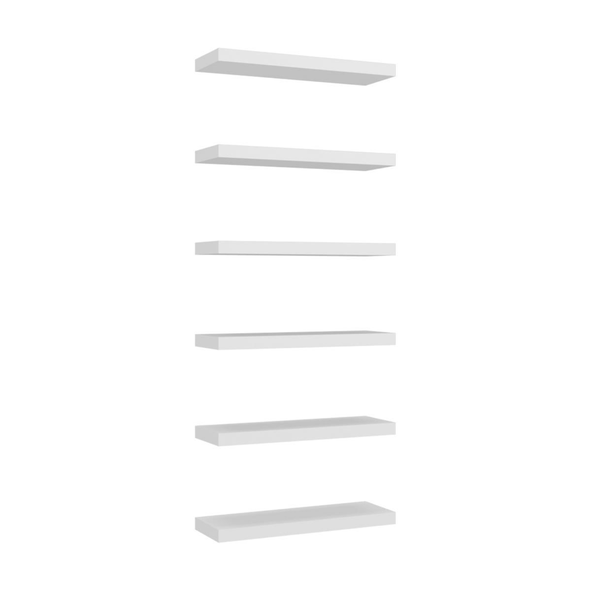 Repisa Flotante Shelf 2 Unds 3X60X20 Rta Blanco Zf