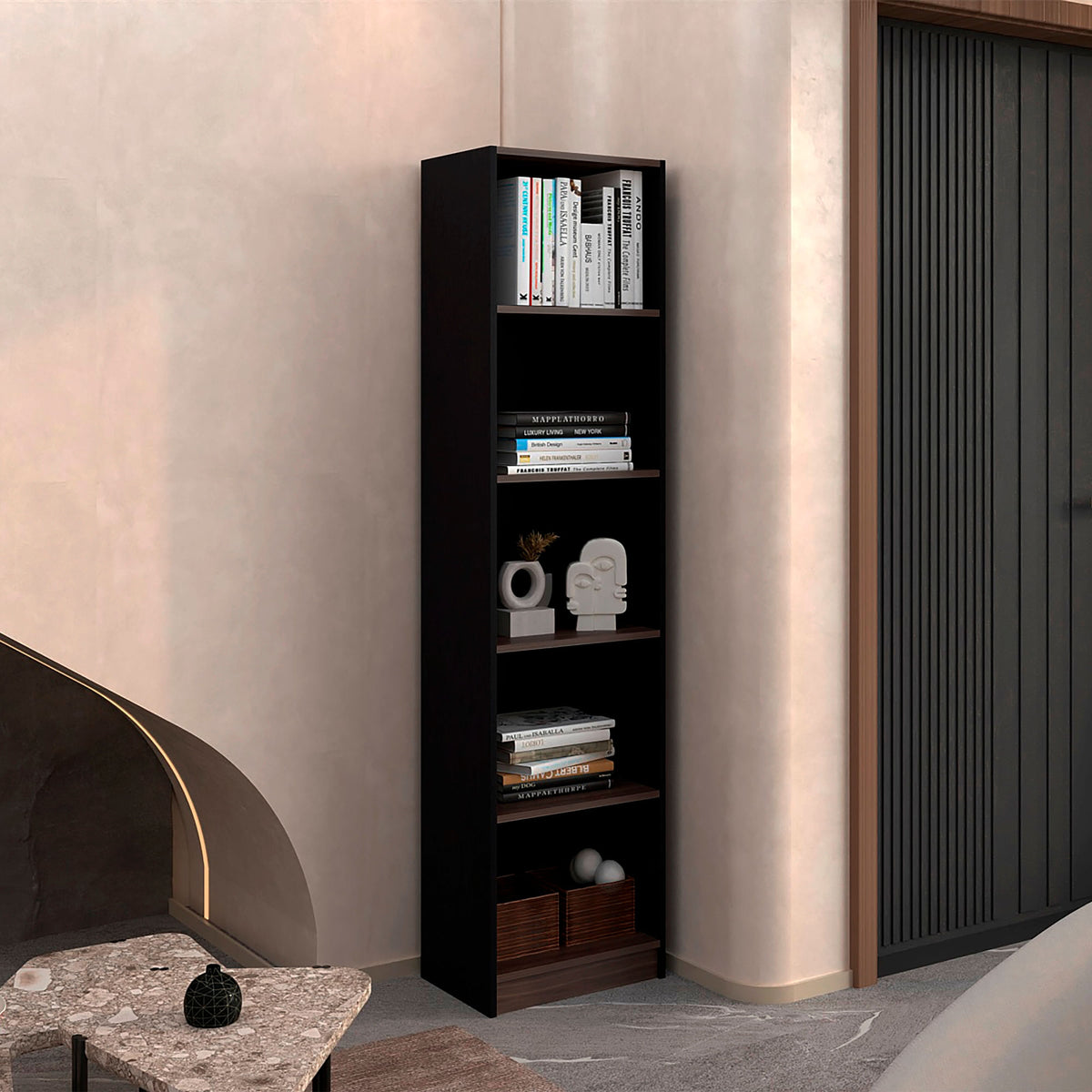 Estante Home E2 180X45X29 Rta Wengue Milan