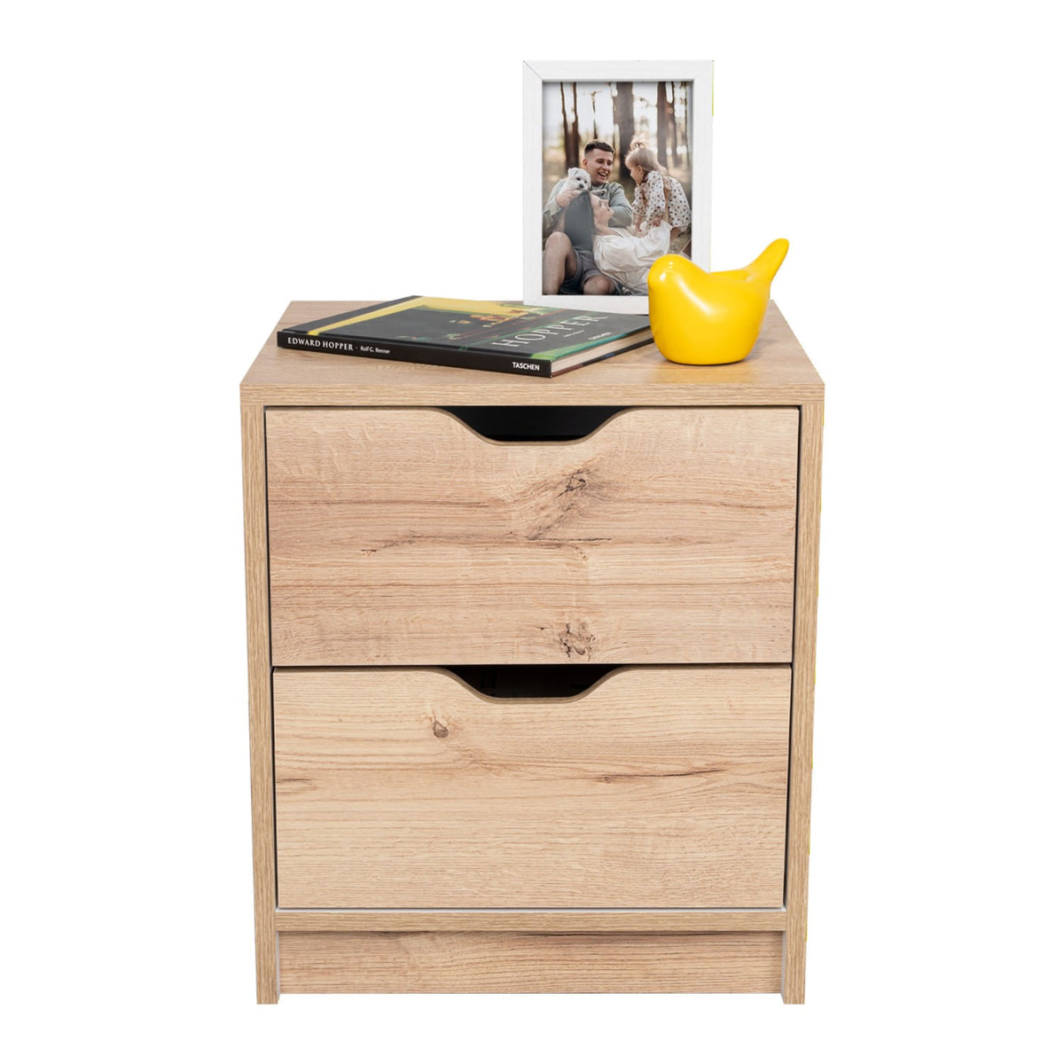 Mesa De Noche Basilea 48X41X36 Rta Duna Blanco