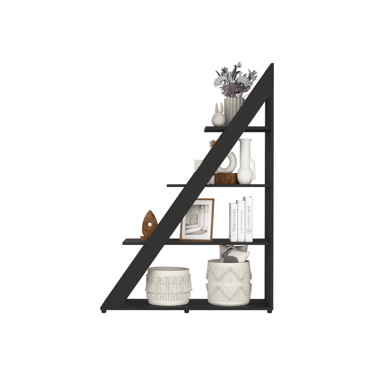 Biblioteca Diagonal Lorain 150X105X34 Rta Wengue