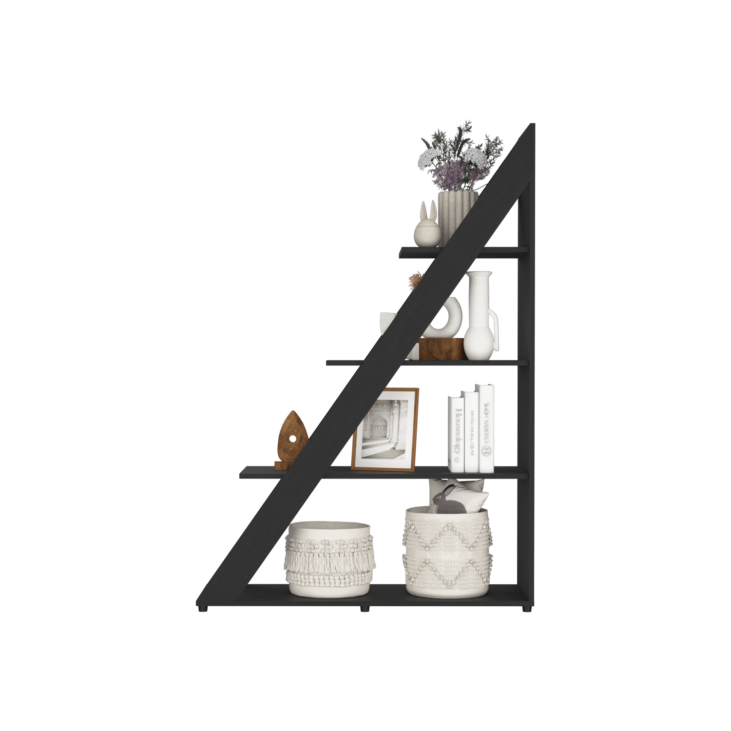 Biblioteca Diagonal Lorain 150X105X34 Rta Wengue