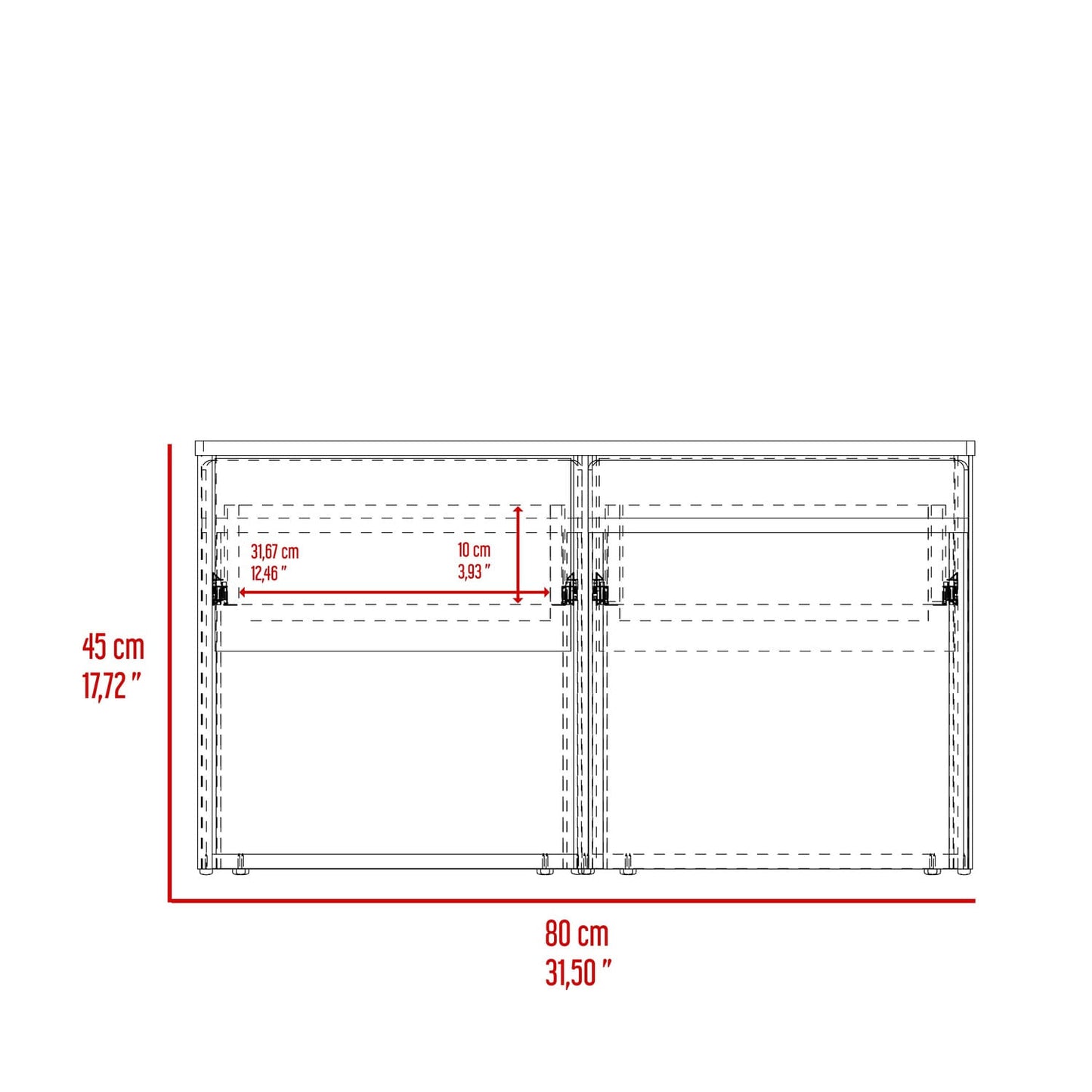 Mesa De Centro Lucien 45X80X80 Rta Nogal Zf