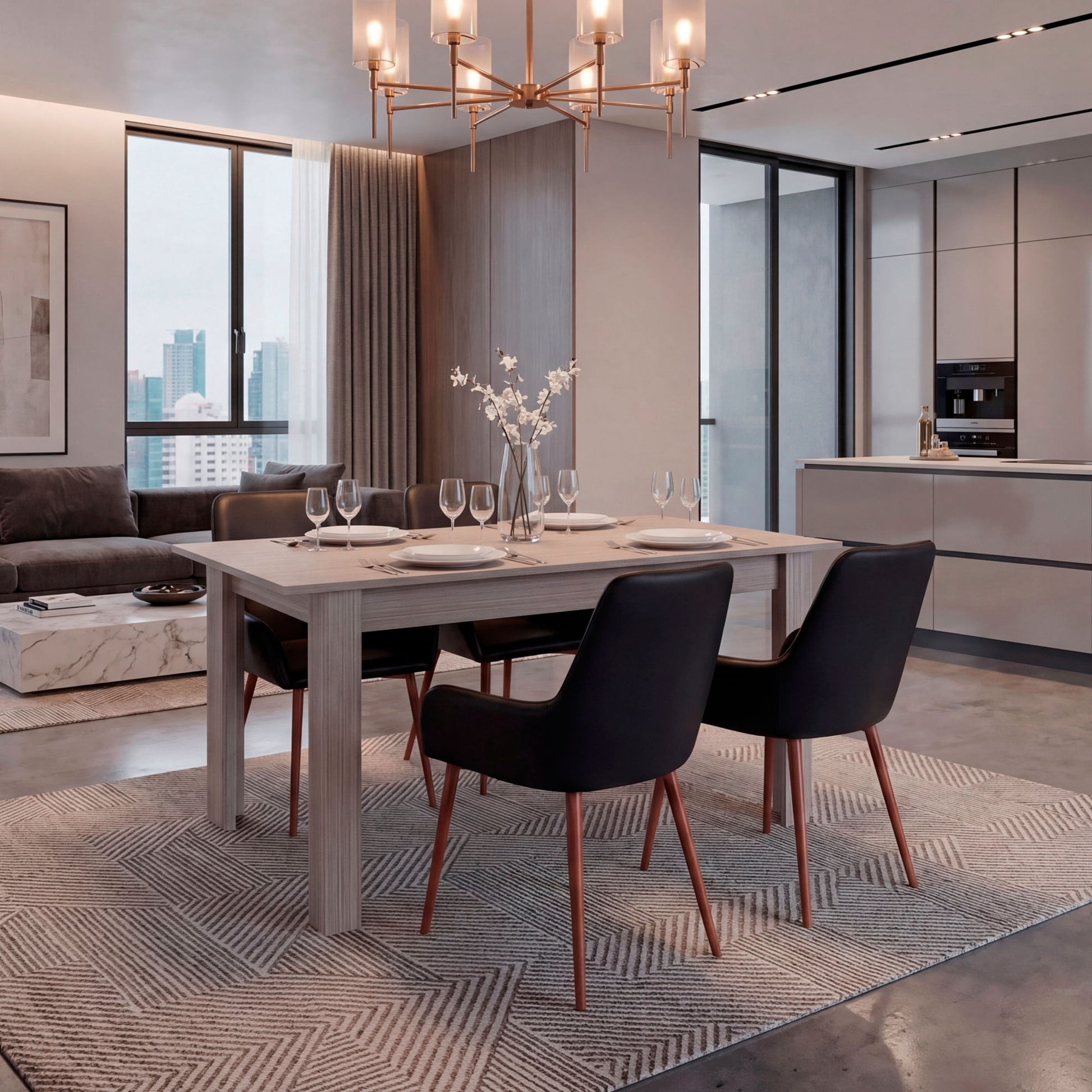 Mesa Comedor Portofino 75X160X88 Rta Positano
