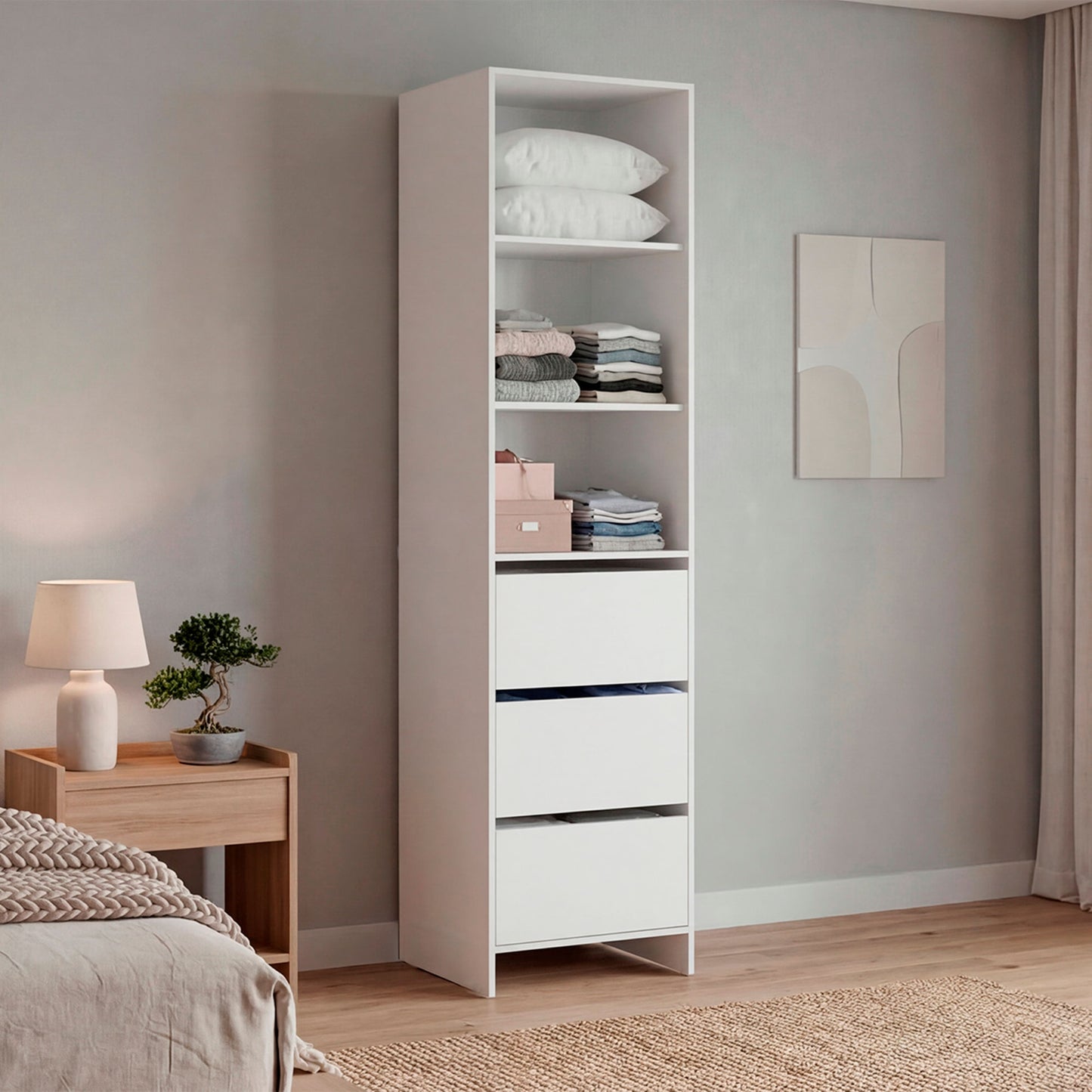 Closet Independiente 40 213X55X48 Rta Blanco Zf