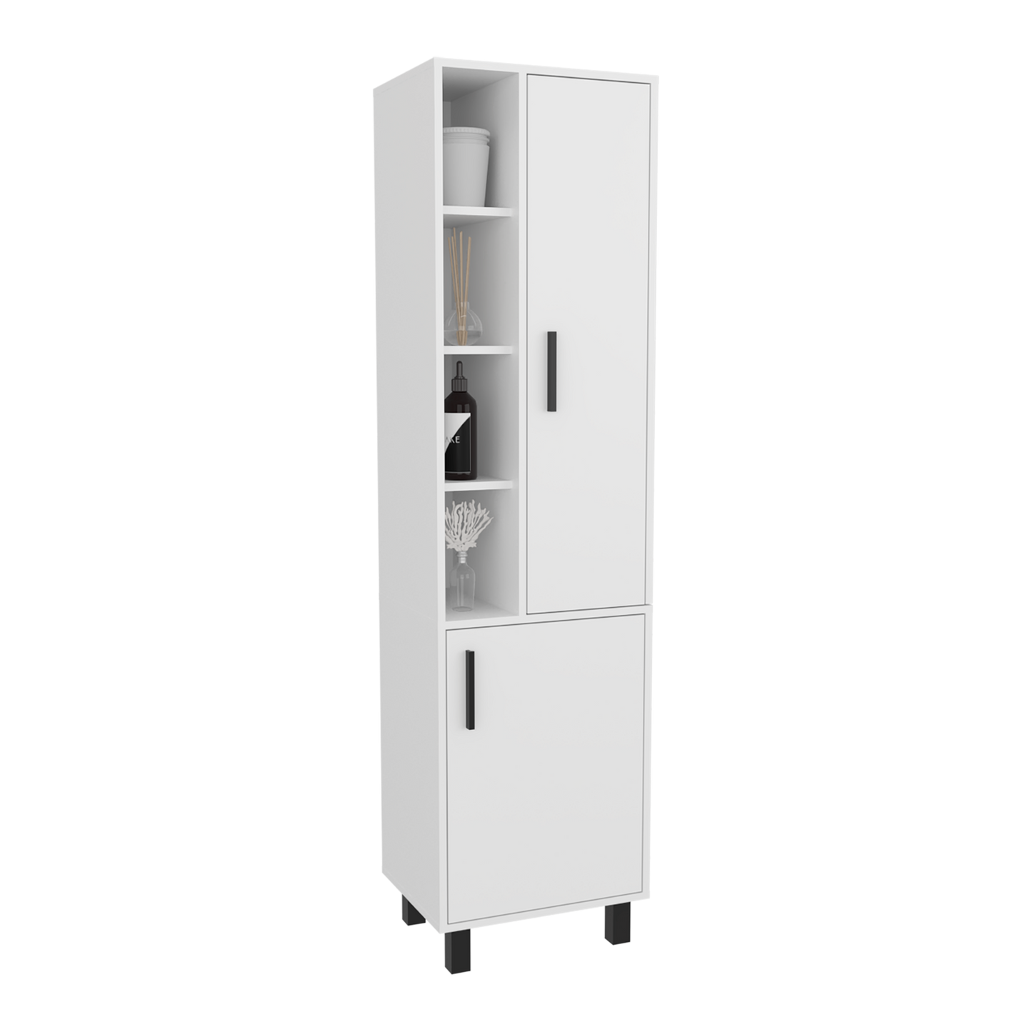 Mueble Alacena Stanton 173X45X35 Rta Blanco Zf