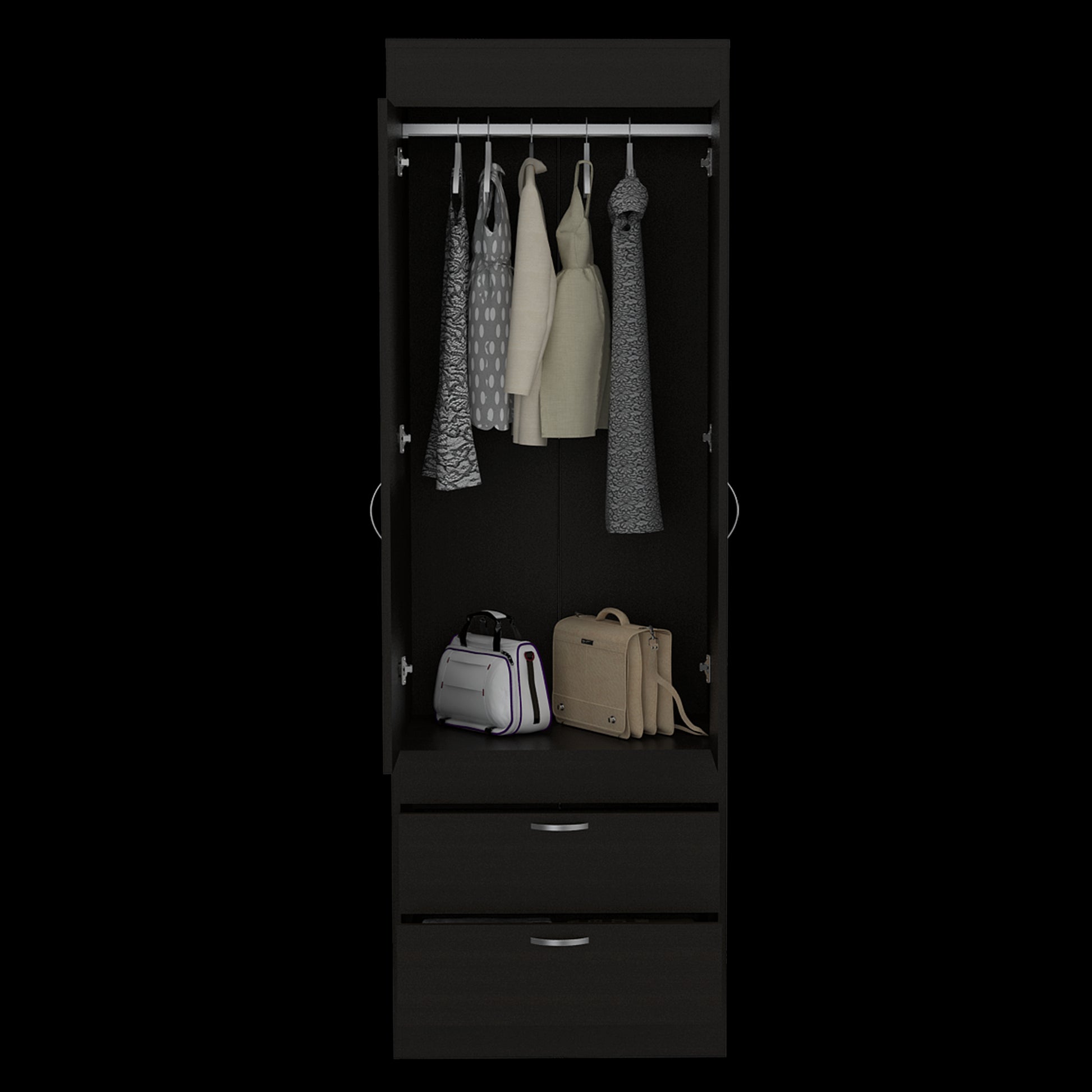 Closet Lisboa 2 Cajones Rta Wengue