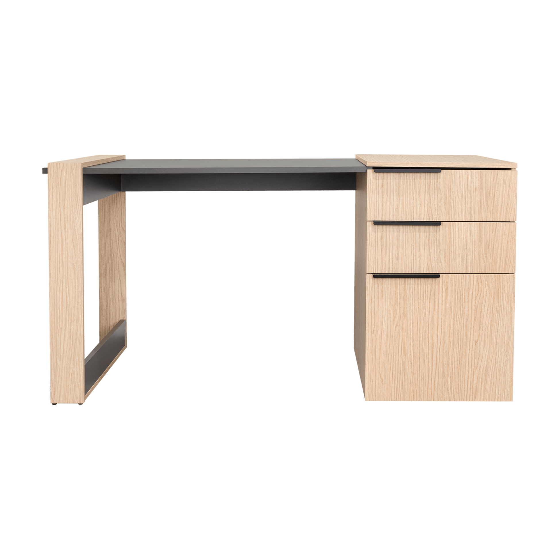 Escritorio Office 13 75X142X64 Rta Cartagena Plomo