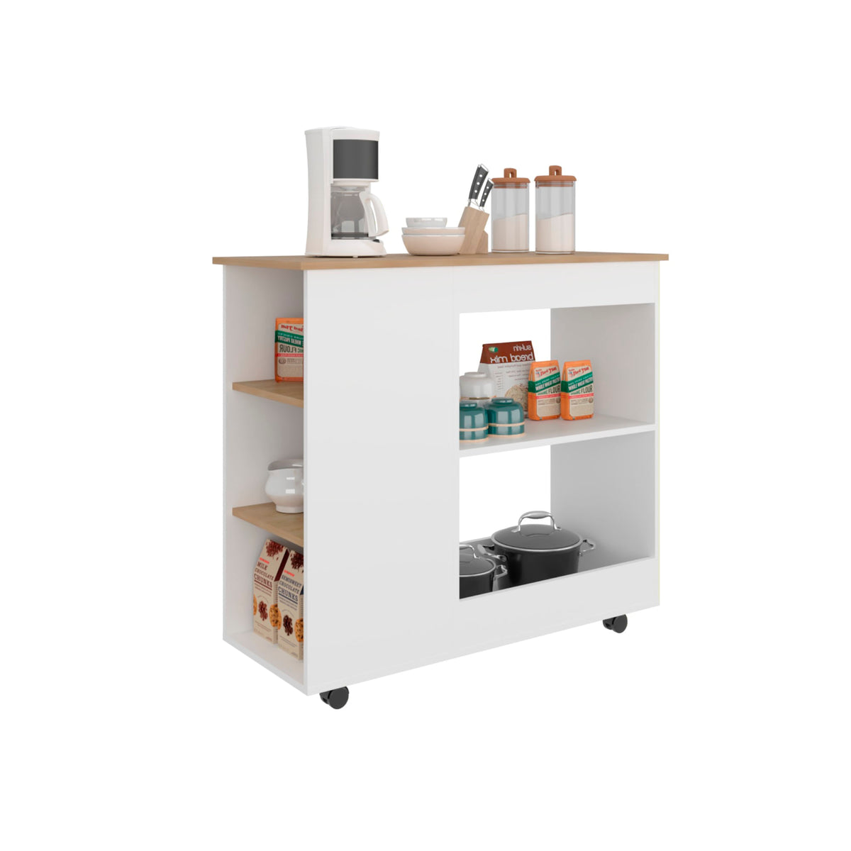 Meson De Cocina Bicolor 2P Rta Blanco Duna N/A
