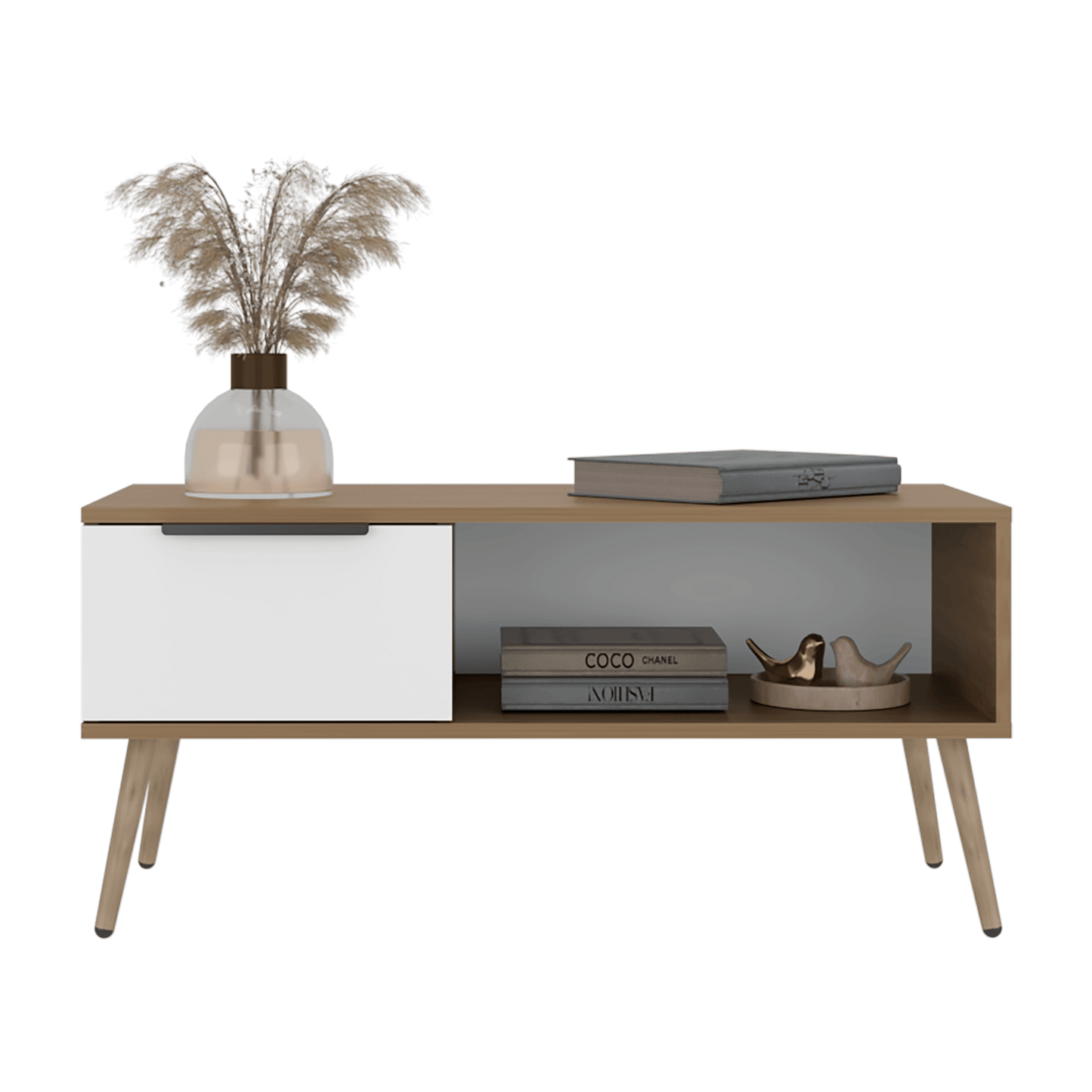 Mesa De Centro Wenden 42X90X39 Rta Kronos Blanco  Zf