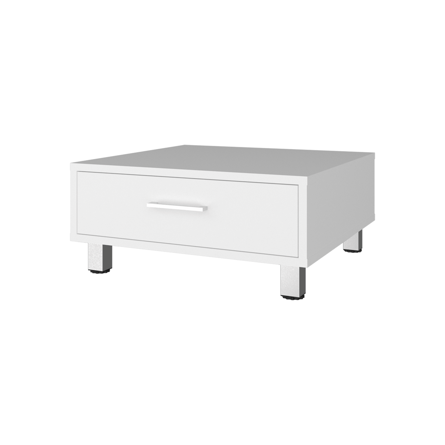 Mesa De Centro Beijing 26X60X60 Rta Blanco Zf
