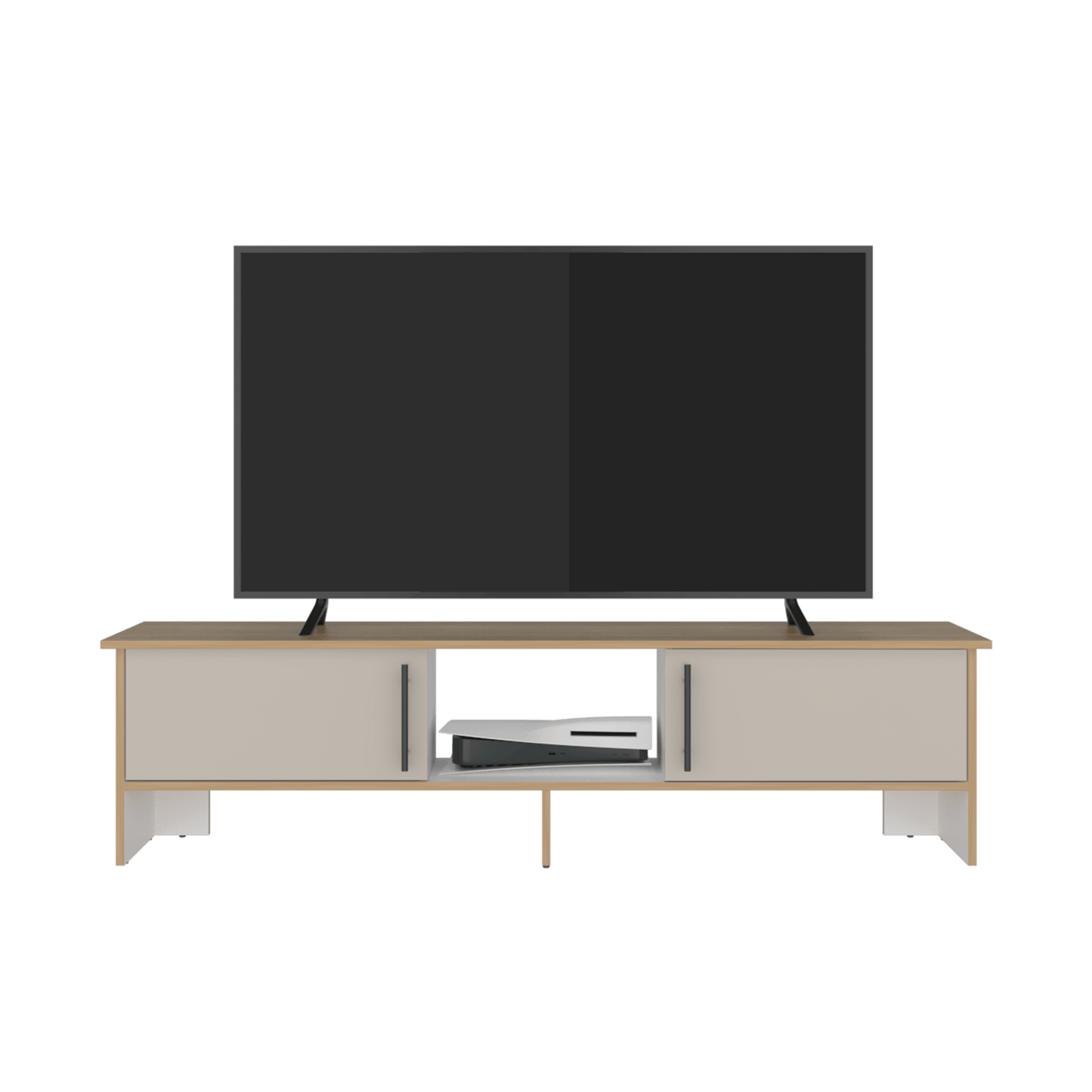 Rack Tv Dago 41X160X35 Rta Fresno Eu Capri Blanco