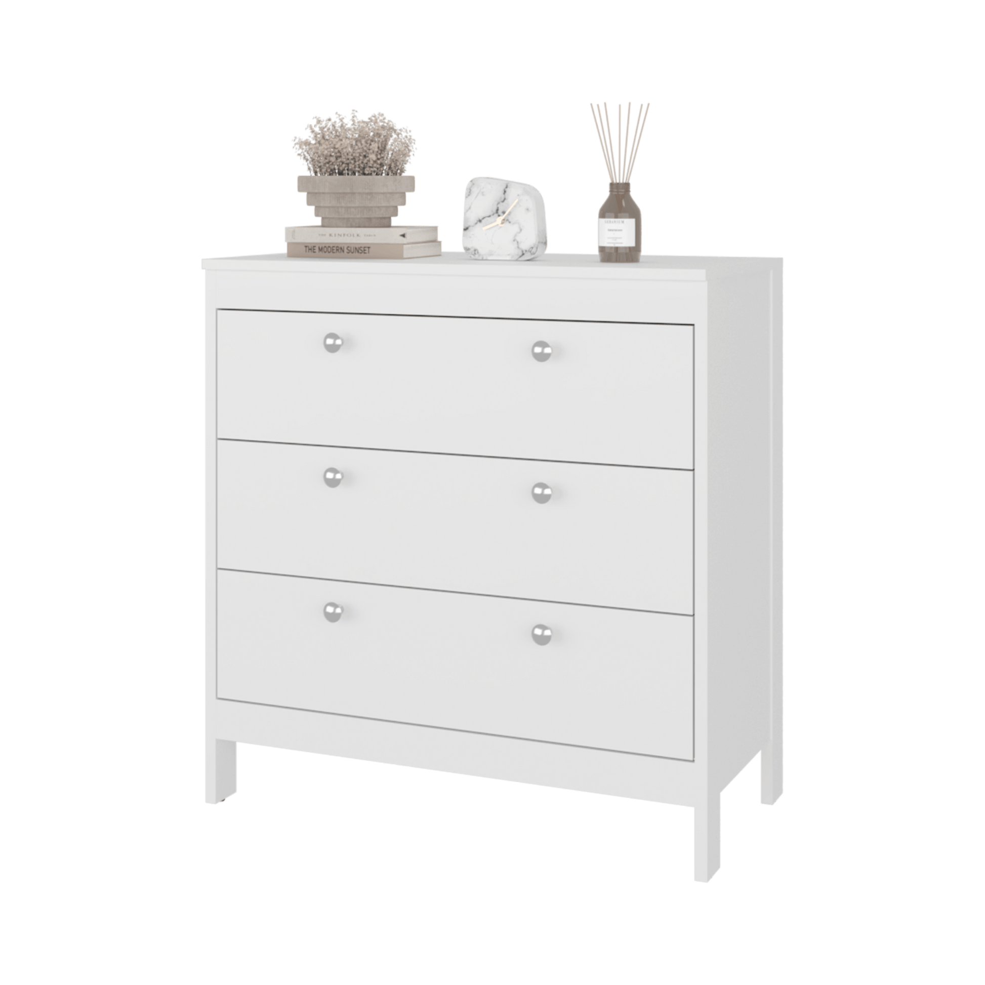 Cajonera Newcastle 84X80X41 Rta Blanco Mqz Zf