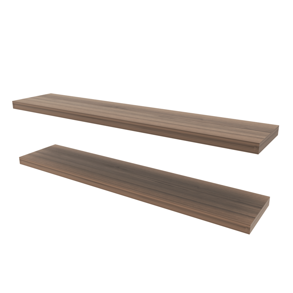 Repisa Flotante 3X120X25 Rta Cafe Espresso X2 Und Zf