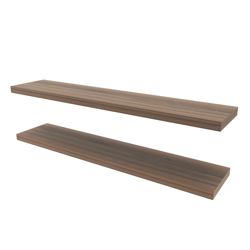 Repisa Flotante 3X120X25 Rta Cafe Espresso X2 Und Zf
