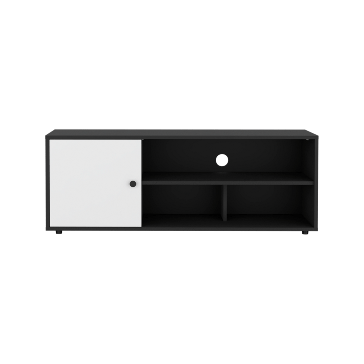 Mueble Tv 55" Noah 44X120X40 Rta Wengue Blanco Zf