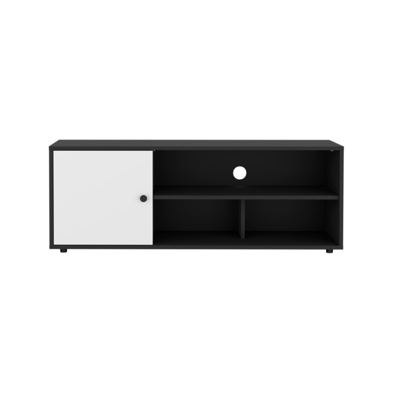 Mueble Tv 55" Noah 44X120X40 Rta Wengue Blanco Zf