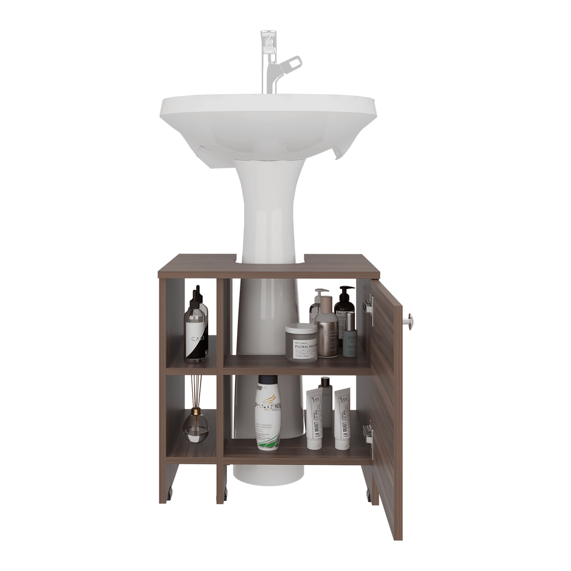 Mueble Lavamanos Básico 50X47X37 Rta Avellana Zf