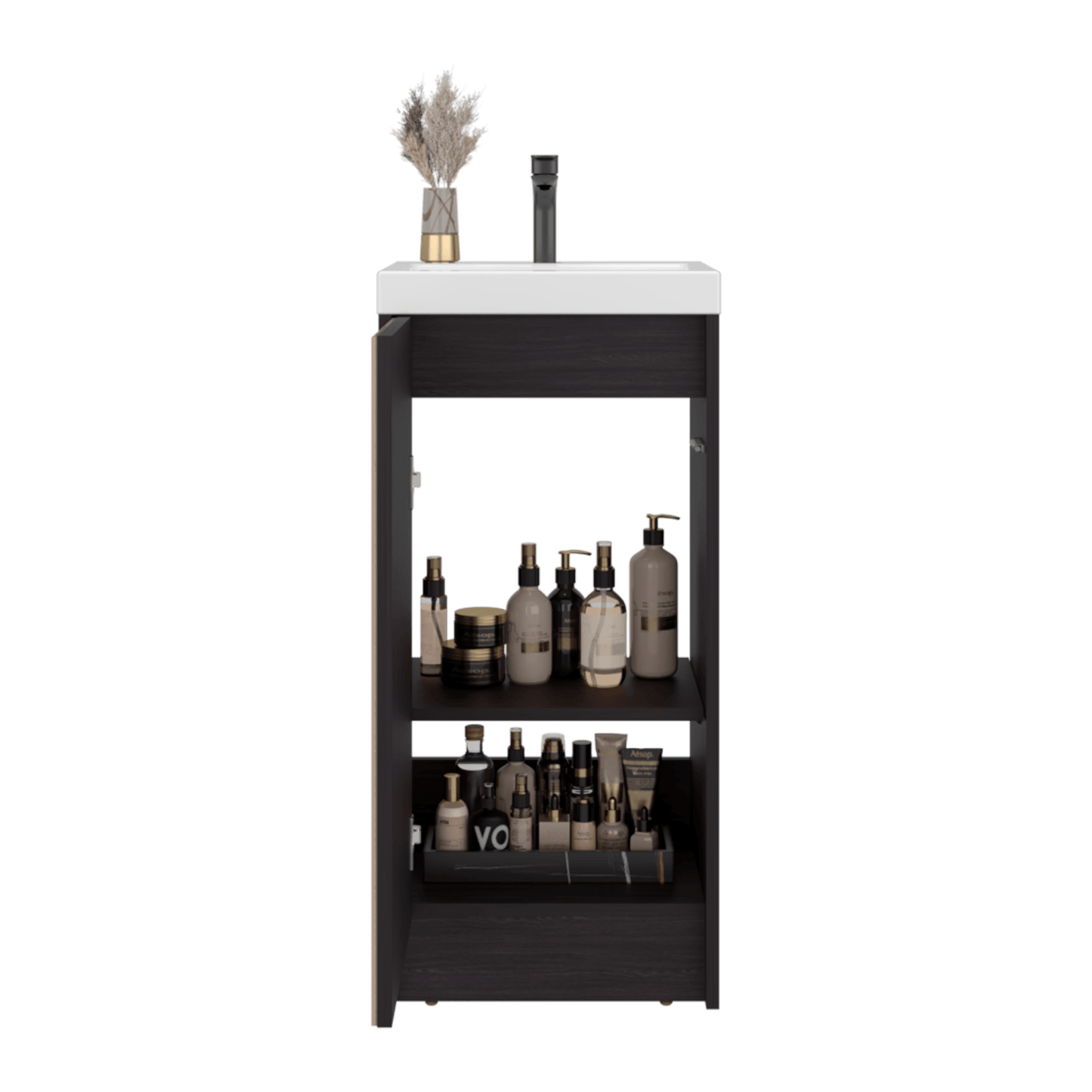 Mueble Lavamanos Syracuse 81X39X33 Rta Wengue Zf