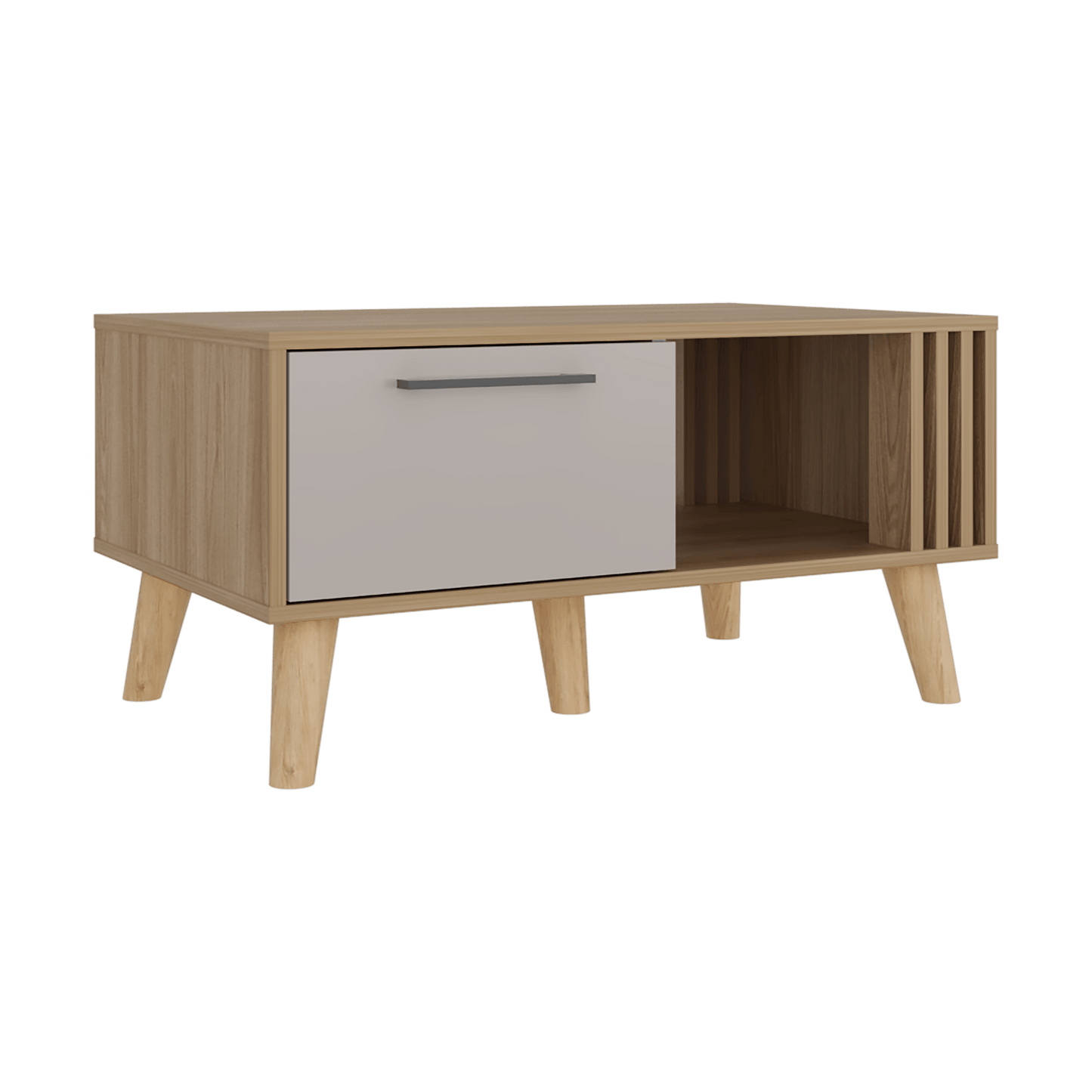 Mesa De Centro Vance 40X80X50 Rta Capri Fresno Eu