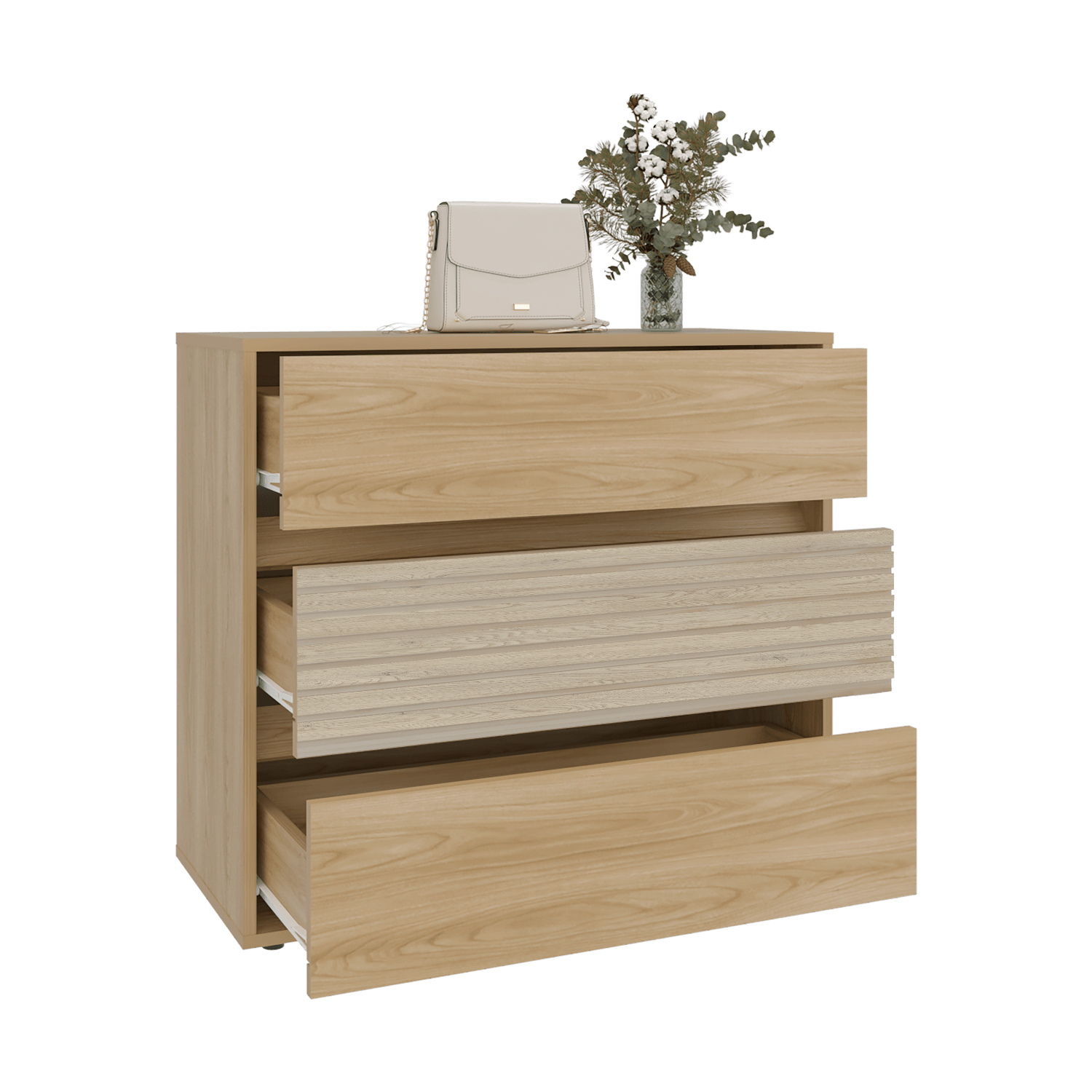 Cajonera Wanda 71X80X34 Rta Fresno Roble Natural