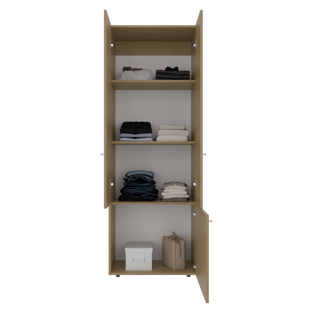 Closet 3 Puertas Tuhogar 170X60X40 Rta Fresno Blanco Zf