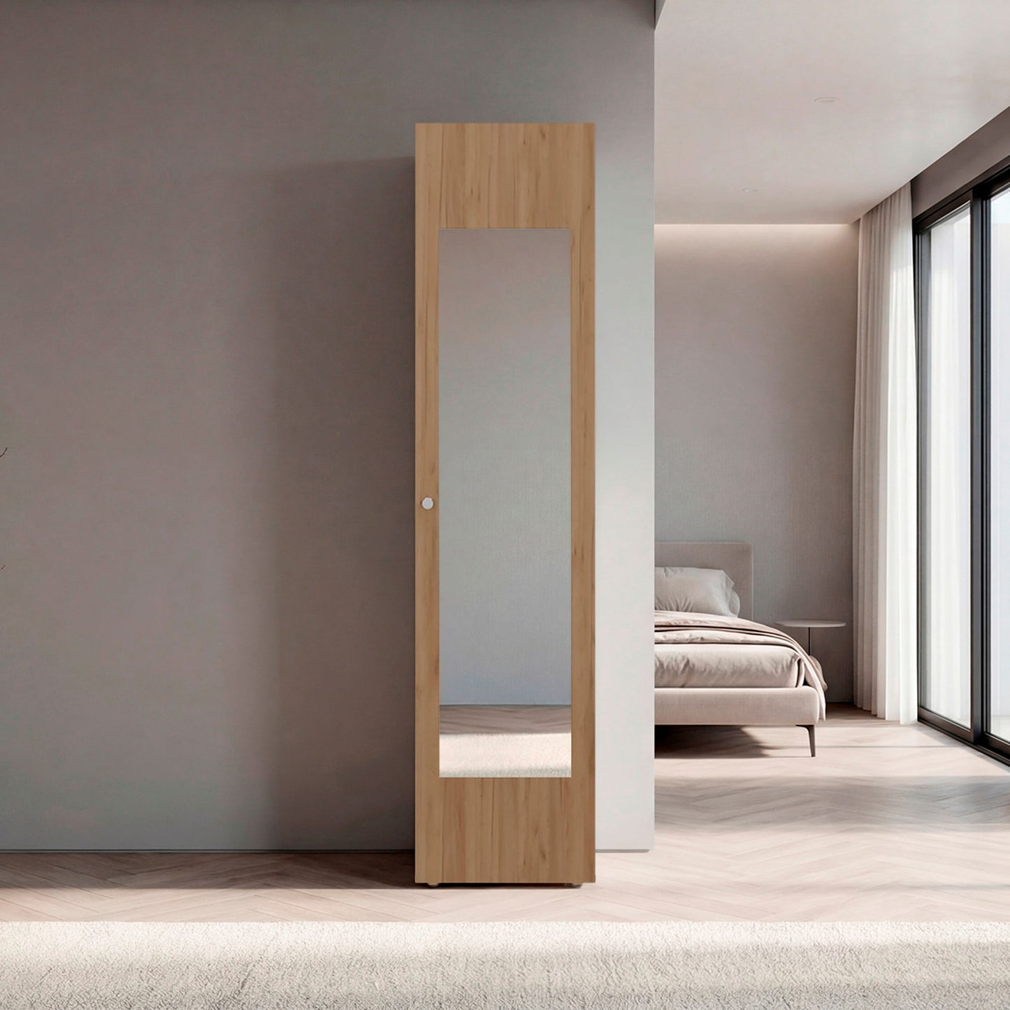 Closet Con Espejo Home Dreams 170X40X40 Rta Kronos Fresno Zf