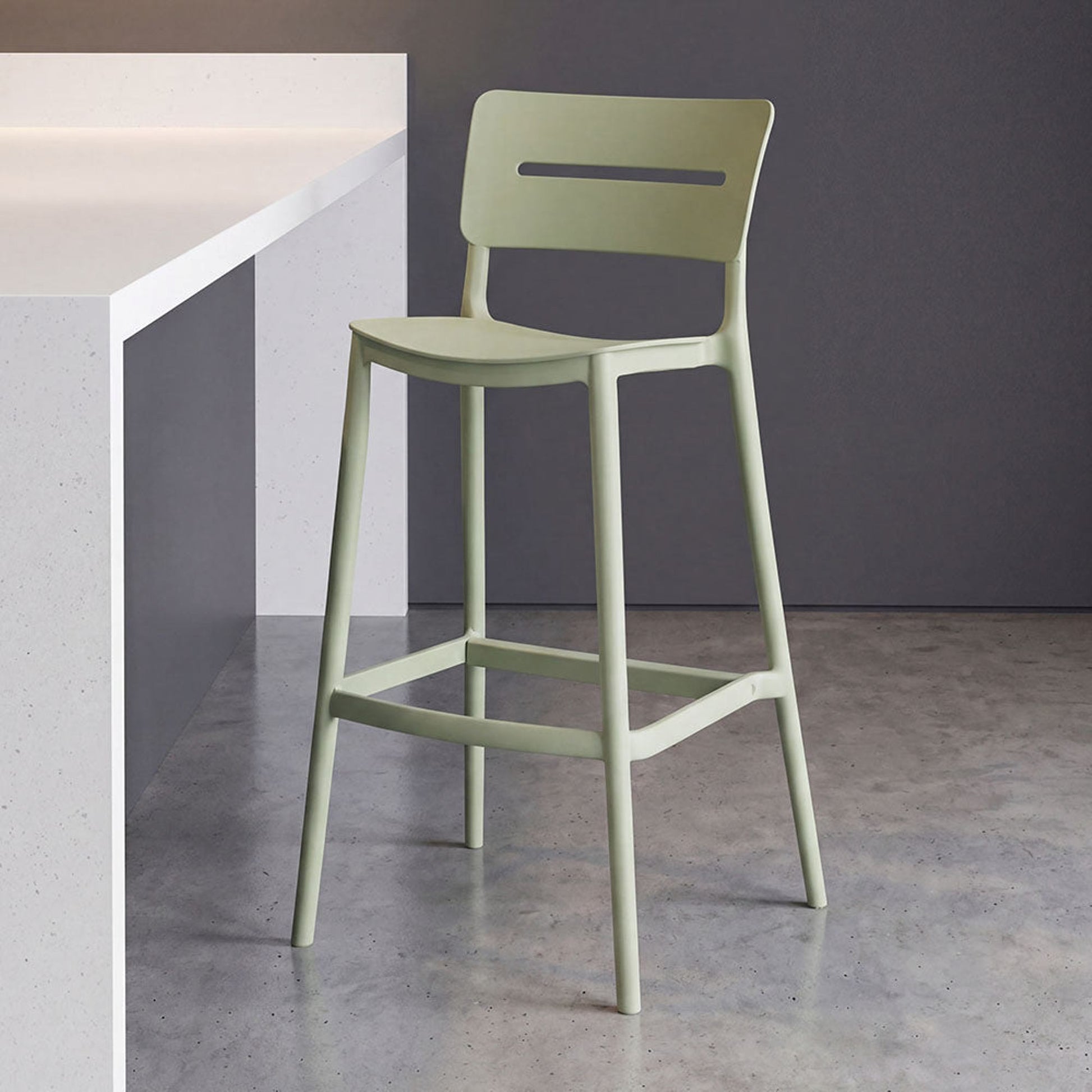Silla Bar Manila 101X37X51 Rta Verde
