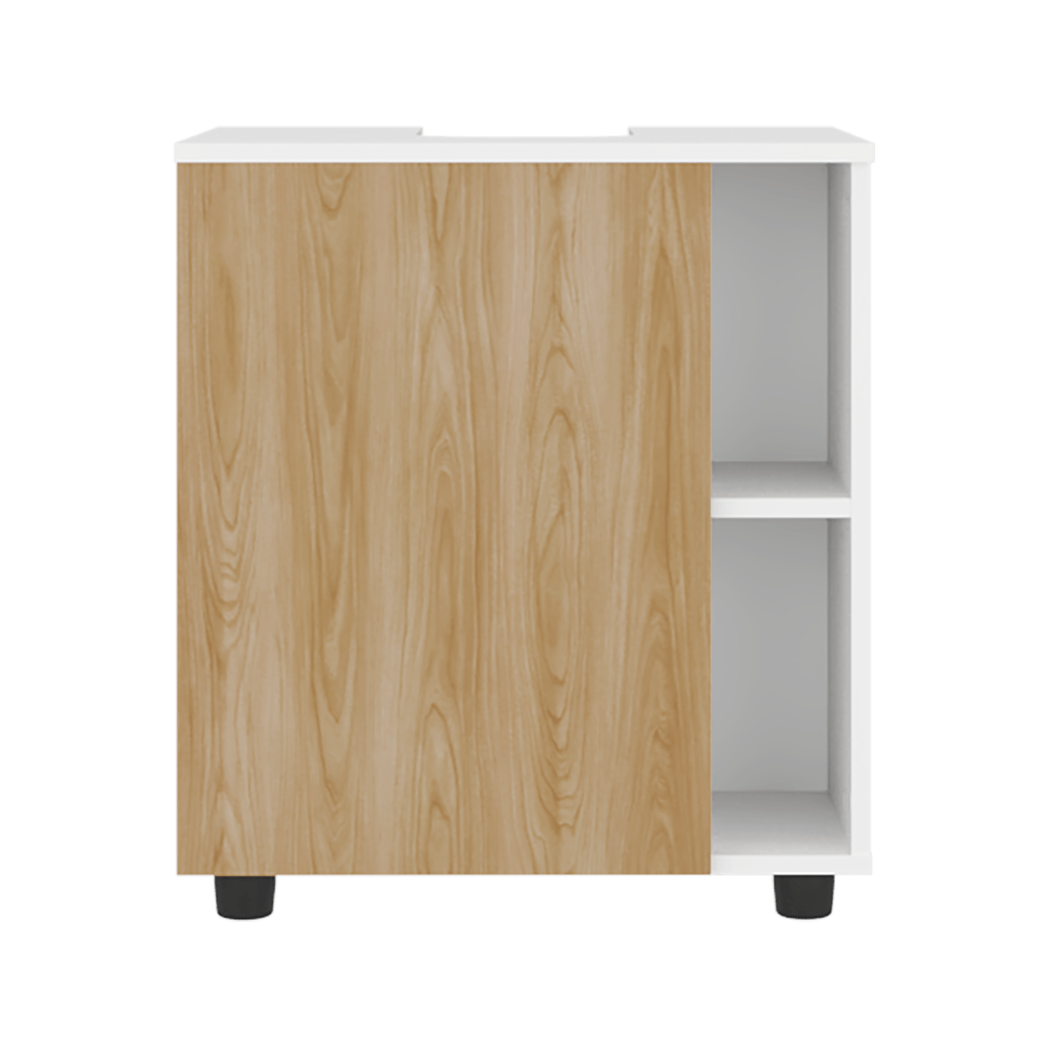 Mueble Para Lavamanos Pascuale 62X55X41 Rta Blanco Fresno