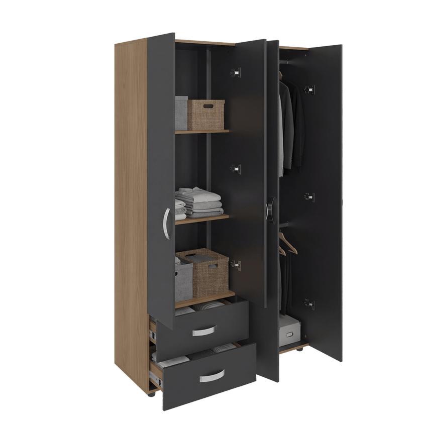 Closet Ankora 200X120X47 Rta Fresno Eu Wengue