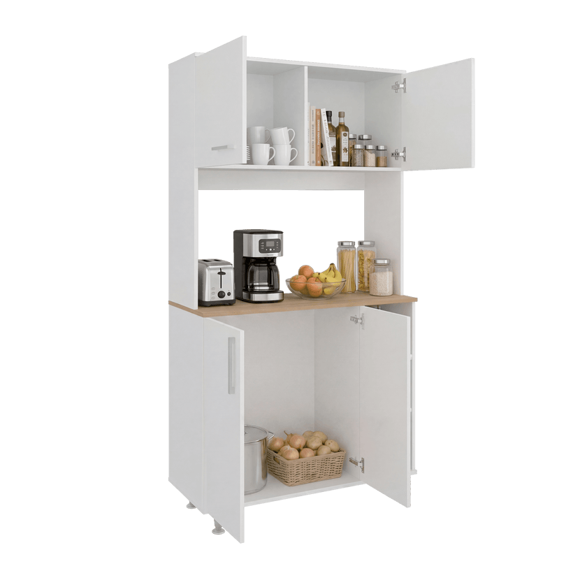 Alacena 95 180X95X40 Rta Blanco Fresno Eu