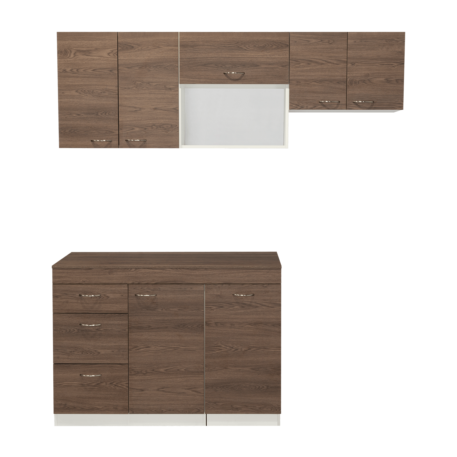 Cocina 120 Grecia Rta Blanco + Milan
