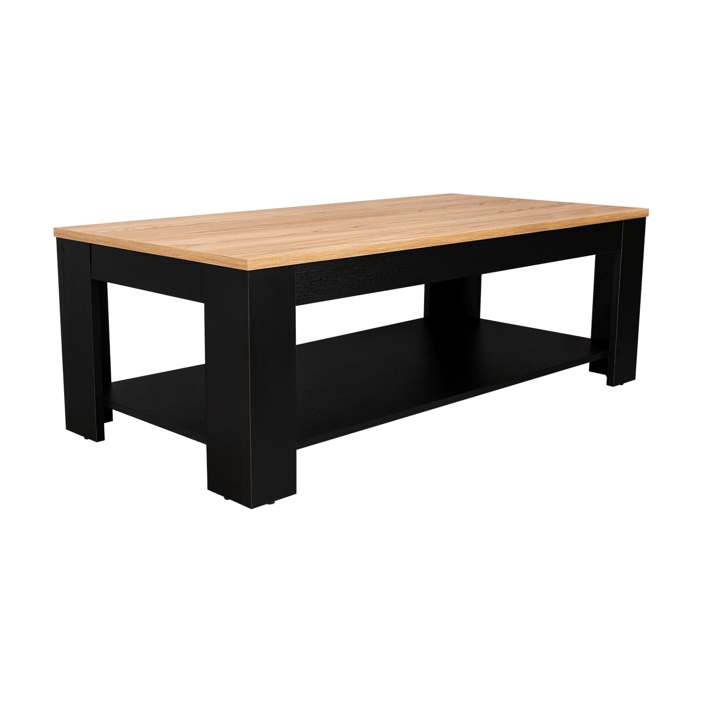 Mesa De Centro Cecil 41X120X60 Rta Wengue Fresno Zf