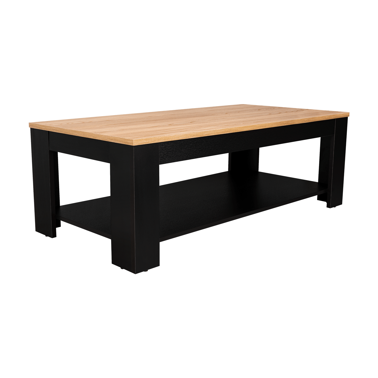 Mesa De Centro Cecil 41X120X60 Rta Wengue Fresno Zf
