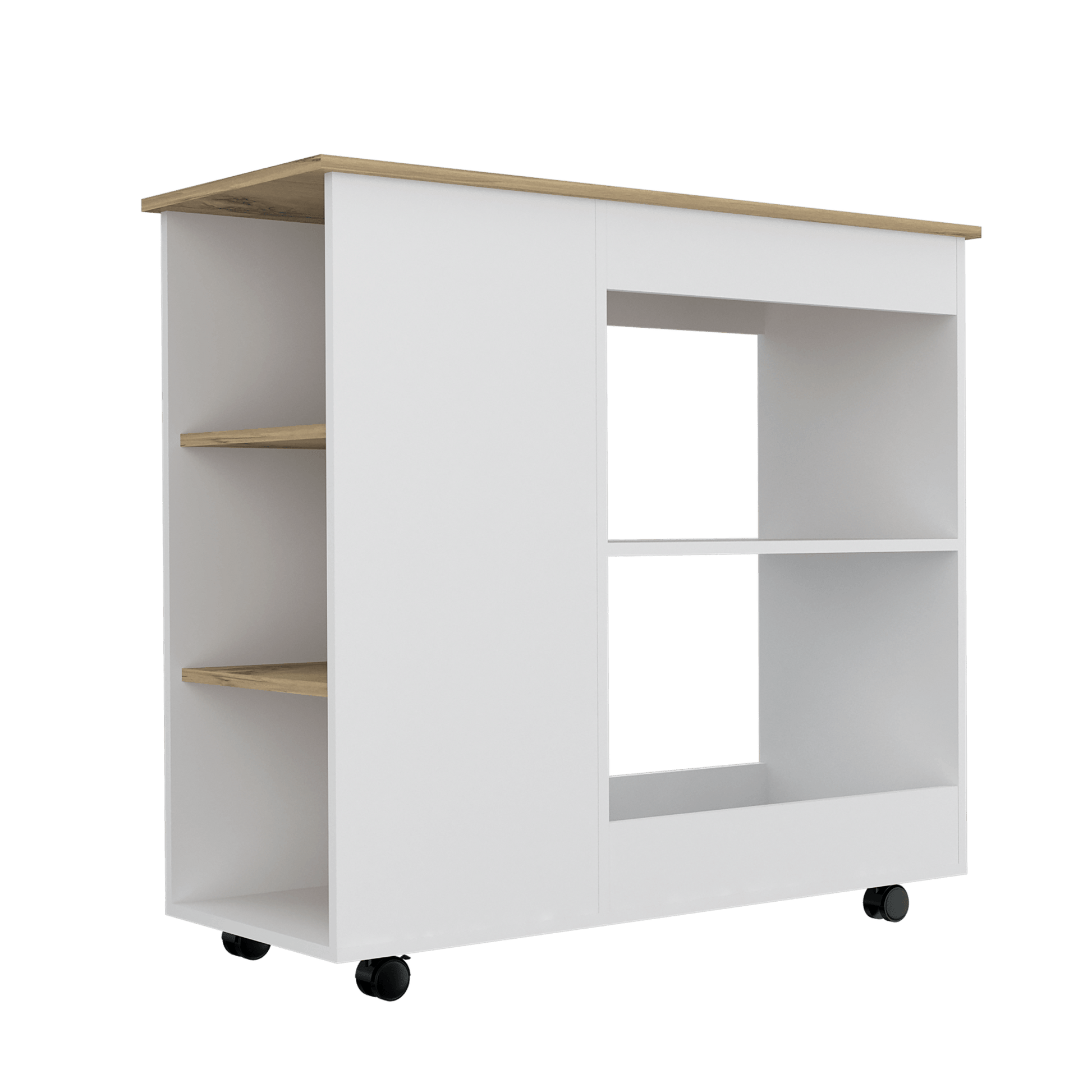 Meson De Cocina Bicolor 2P Rta Blanco Duna