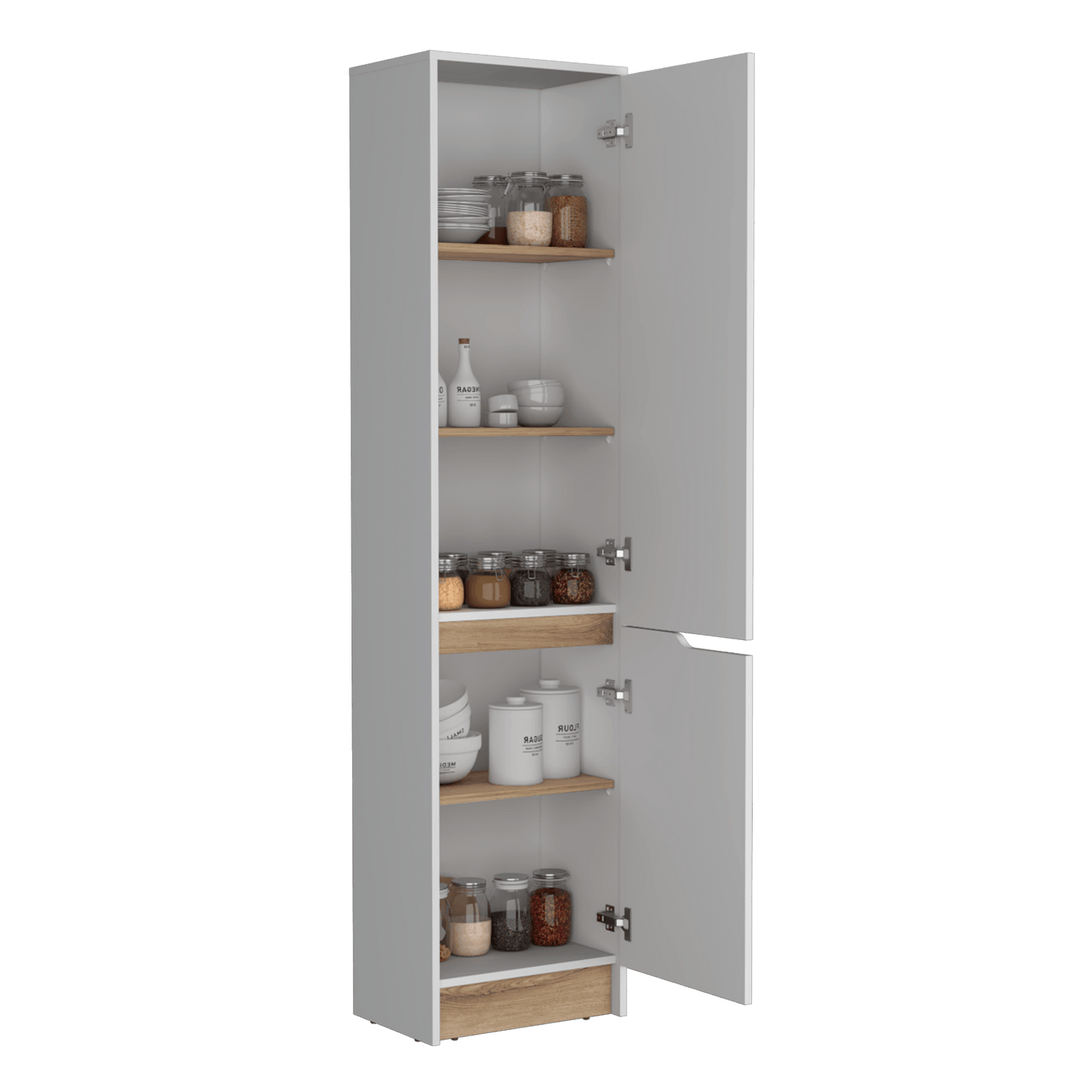 Alacena Sencilla Soler 180X43 Rta Blanco Macadamia