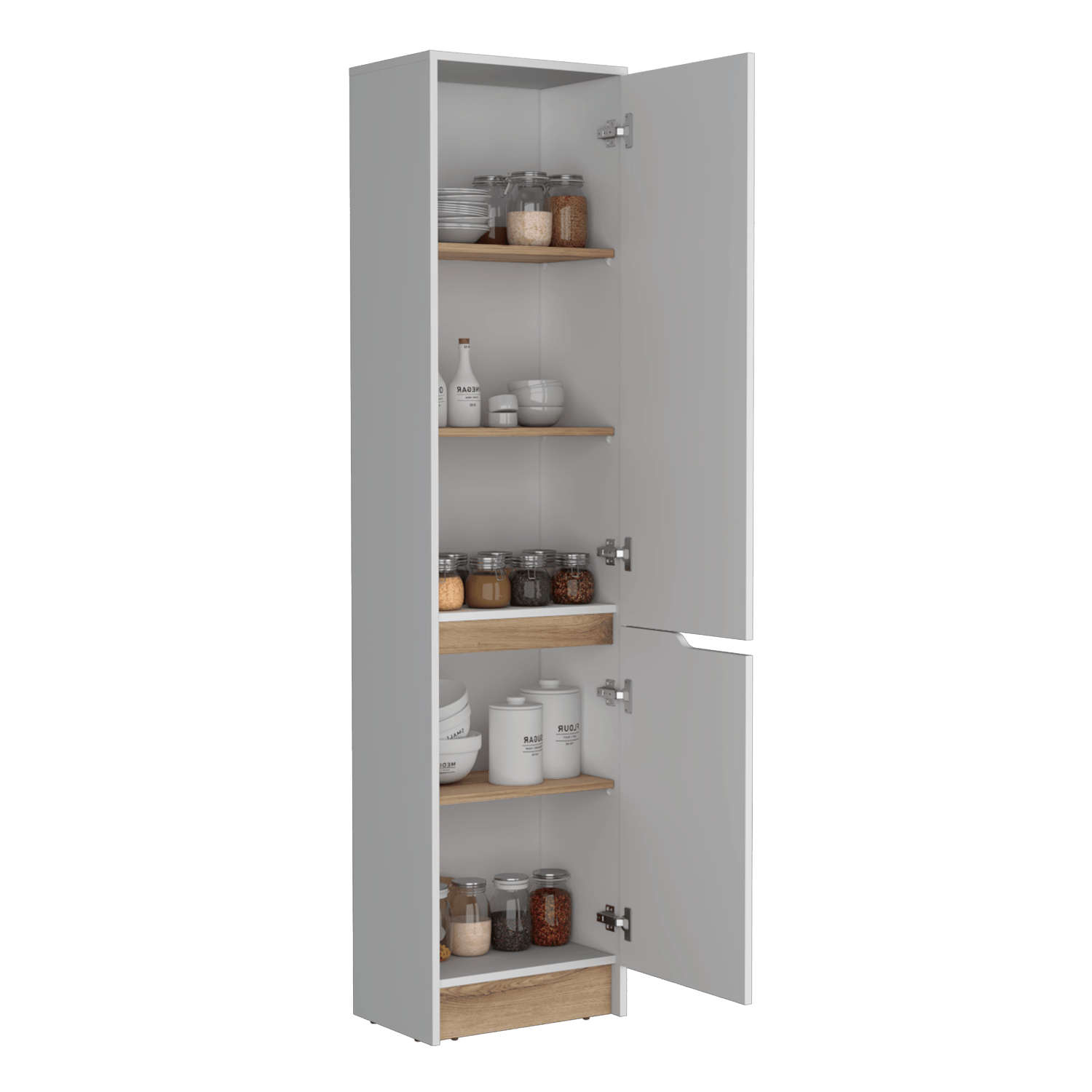 Alacena Sencilla Soler 180X43 Rta Blanco Macadamia