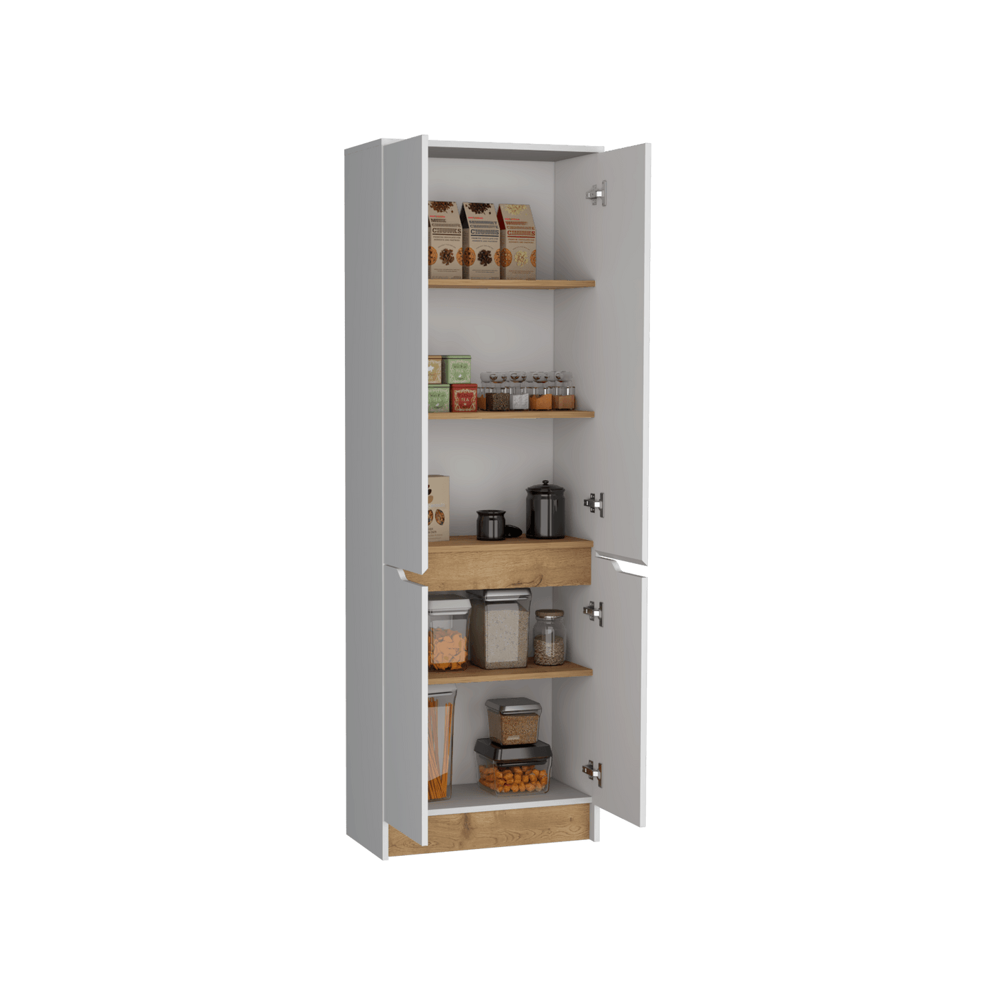 Alacena Sencilla Soler 180X60 Rta Blanco Macadamia